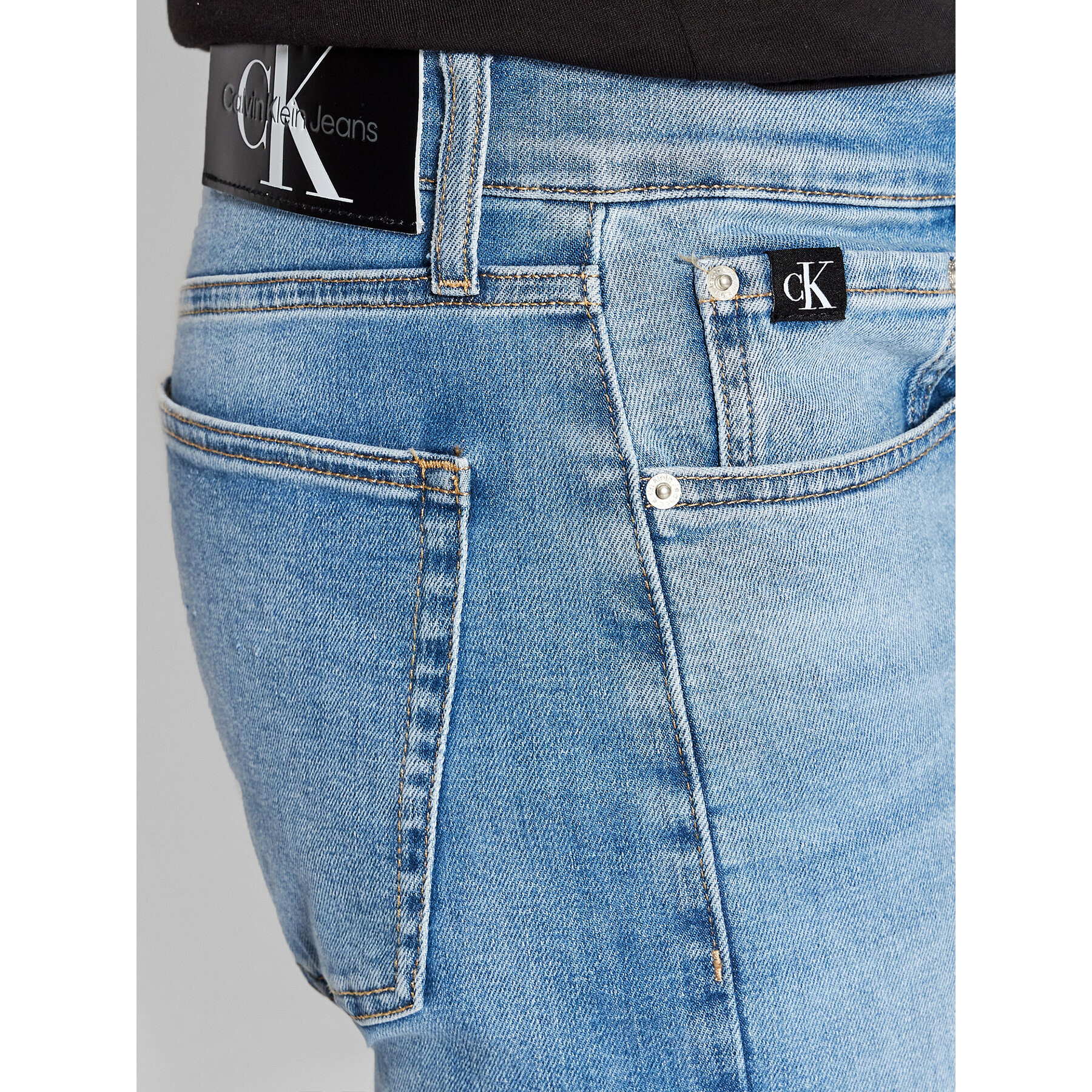 Calvin Klein Jeans Дънки J30J320466 Син Slim Fit - Pepit.bg