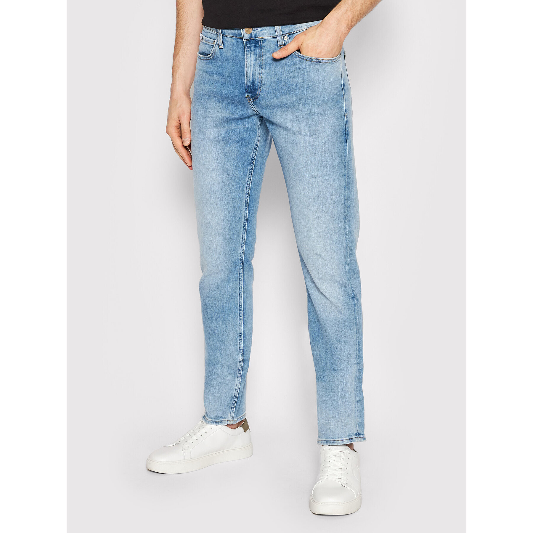 Calvin Klein Jeans Дънки J30J320470 Син Slim Fit - Pepit.bg