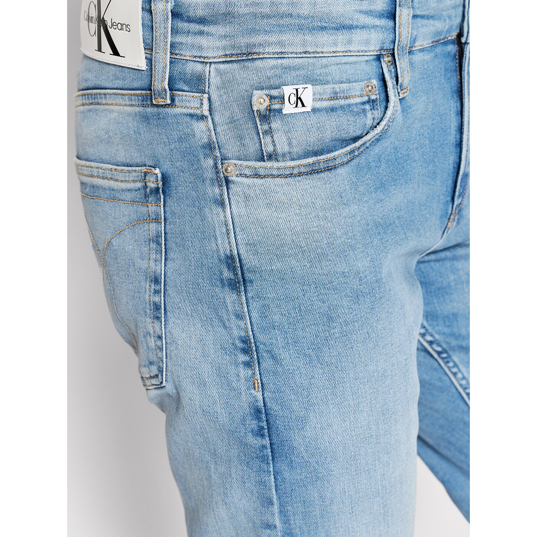 Calvin Klein Jeans Дънки J30J320470 Син Slim Fit - Pepit.bg