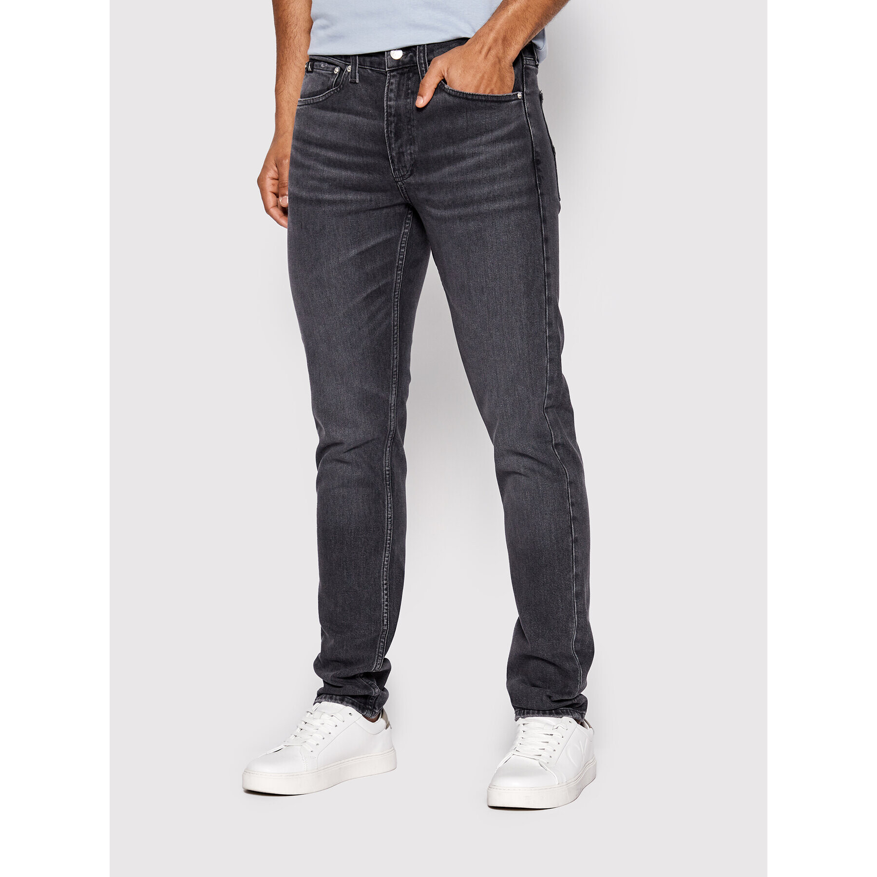 Calvin Klein Jeans Дънки J30J321111 Черен Slim Fit - Pepit.bg