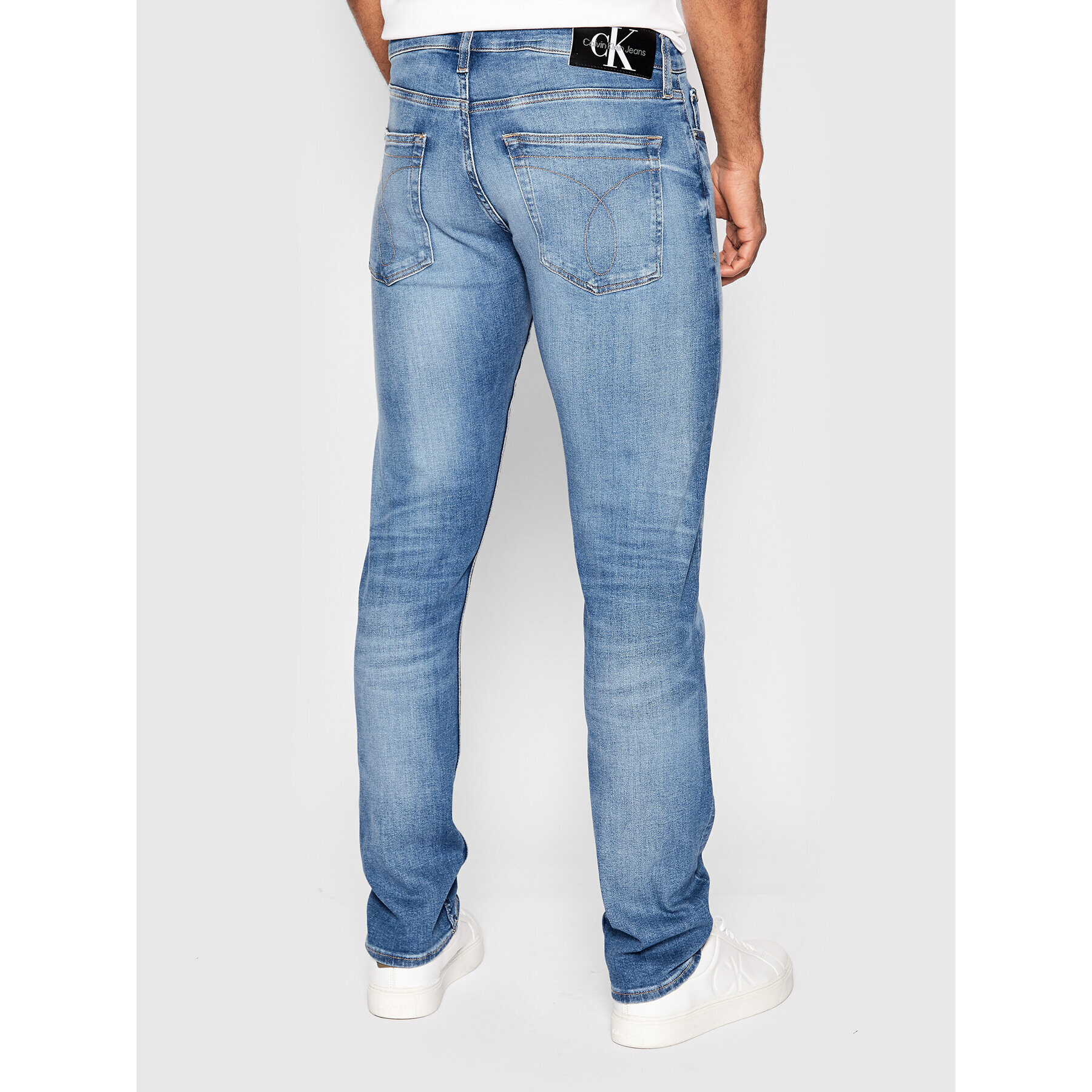 Calvin Klein Jeans Дънки J30J321122 Син Slim Fit - Pepit.bg