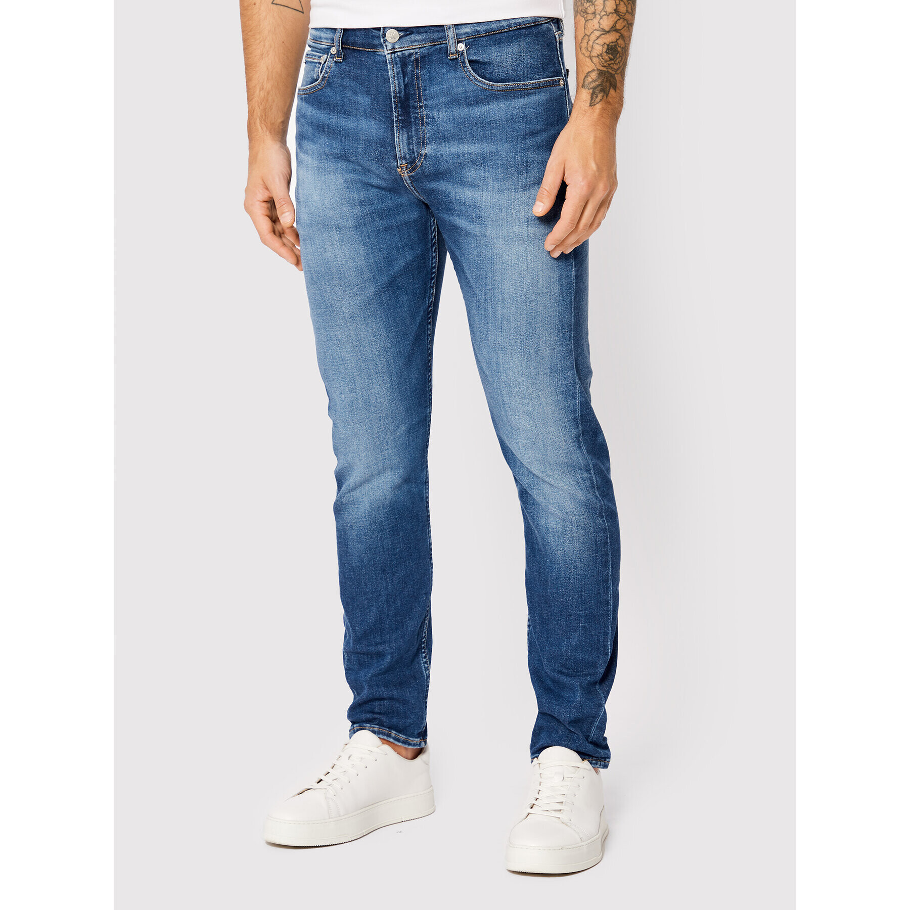 Calvin Klein Jeans Дънки J30J321129 Син Slim Fit - Pepit.bg