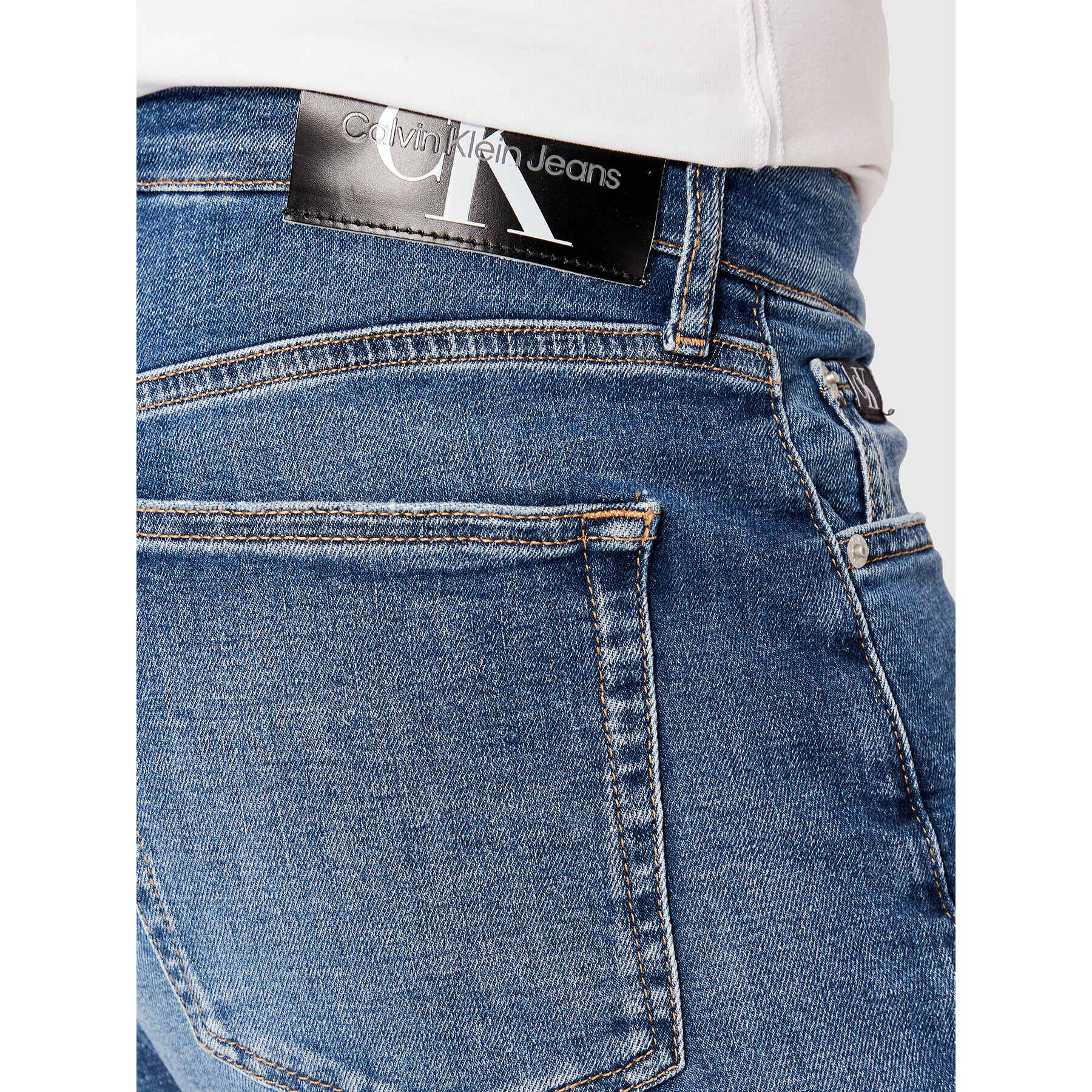 Calvin Klein Jeans Дънки J30J321129 Син Slim Fit - Pepit.bg