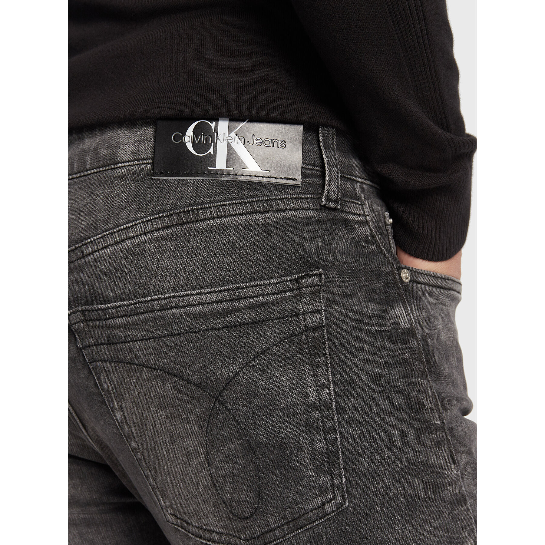 Calvin Klein Jeans Дънки J30J321138 Сив Slim Fit - Pepit.bg