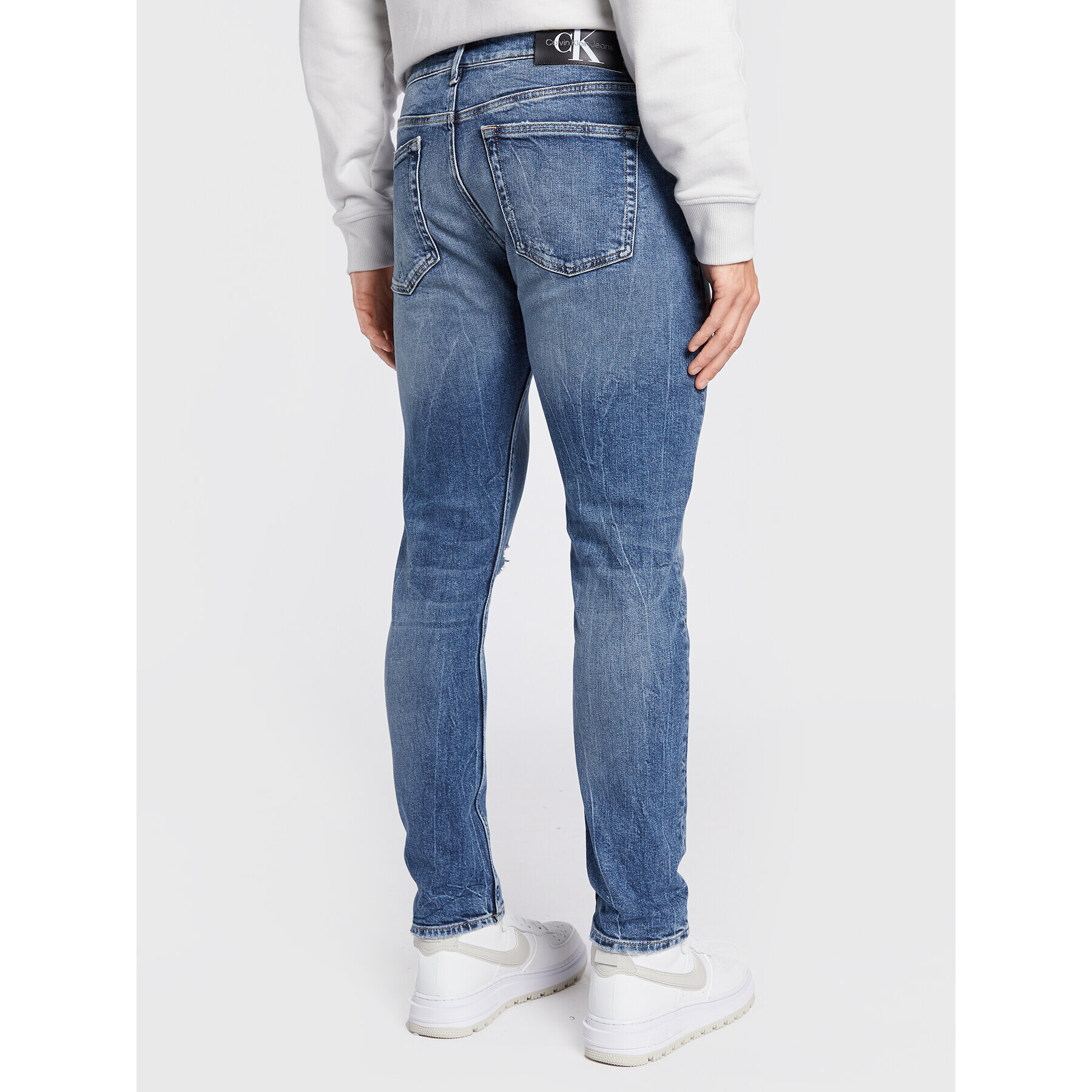 Calvin Klein Jeans Дънки J30J321284 Тъмносин Slim Taper Fit - Pepit.bg