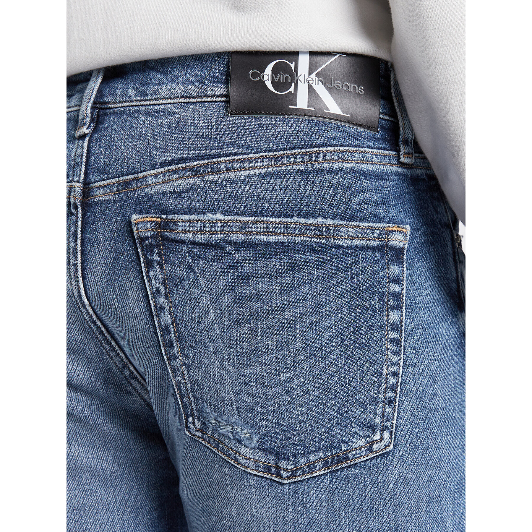 Calvin Klein Jeans Дънки J30J321284 Тъмносин Slim Taper Fit - Pepit.bg