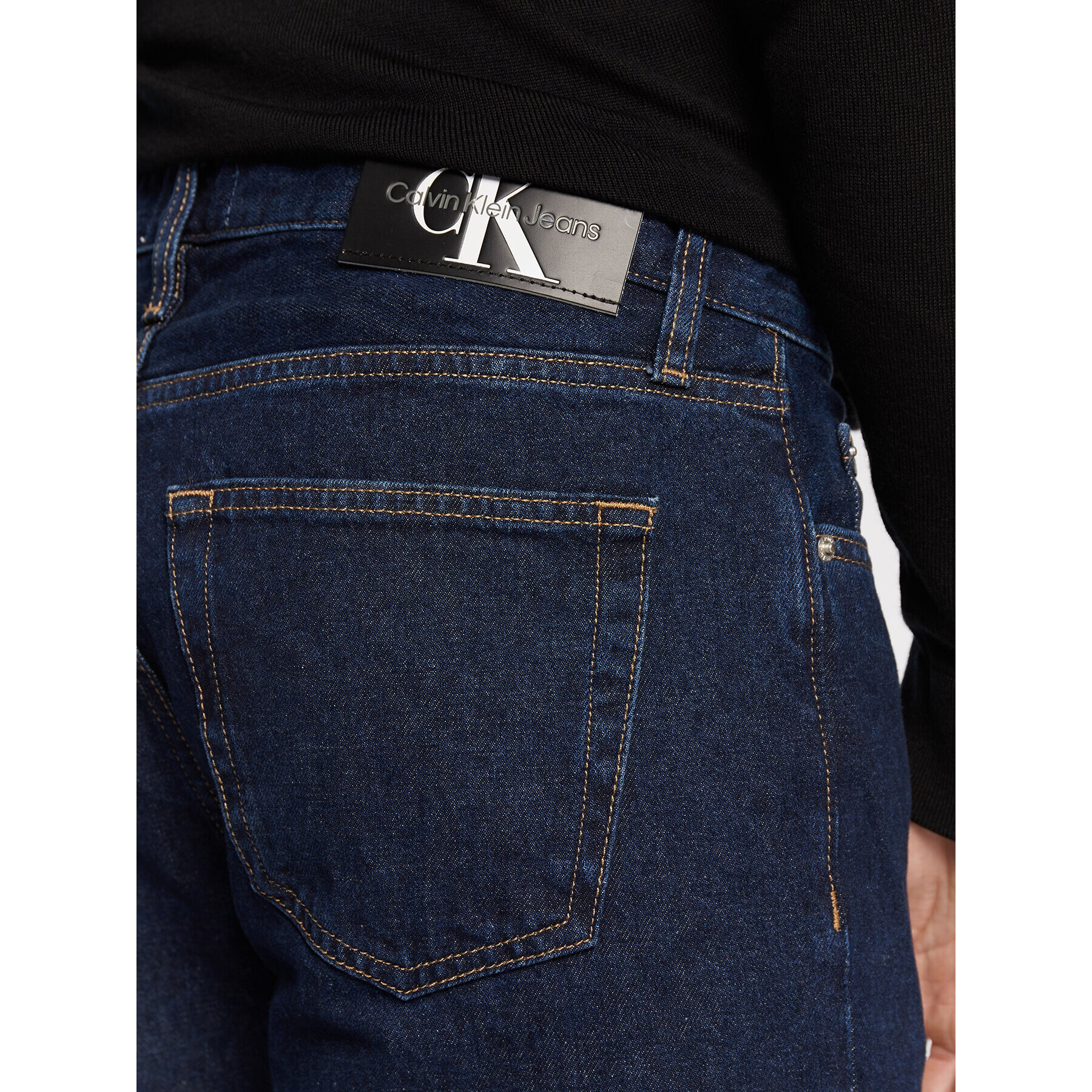 Calvin Klein Jeans Дънки J30J321437 Тъмносин Taper Fit - Pepit.bg