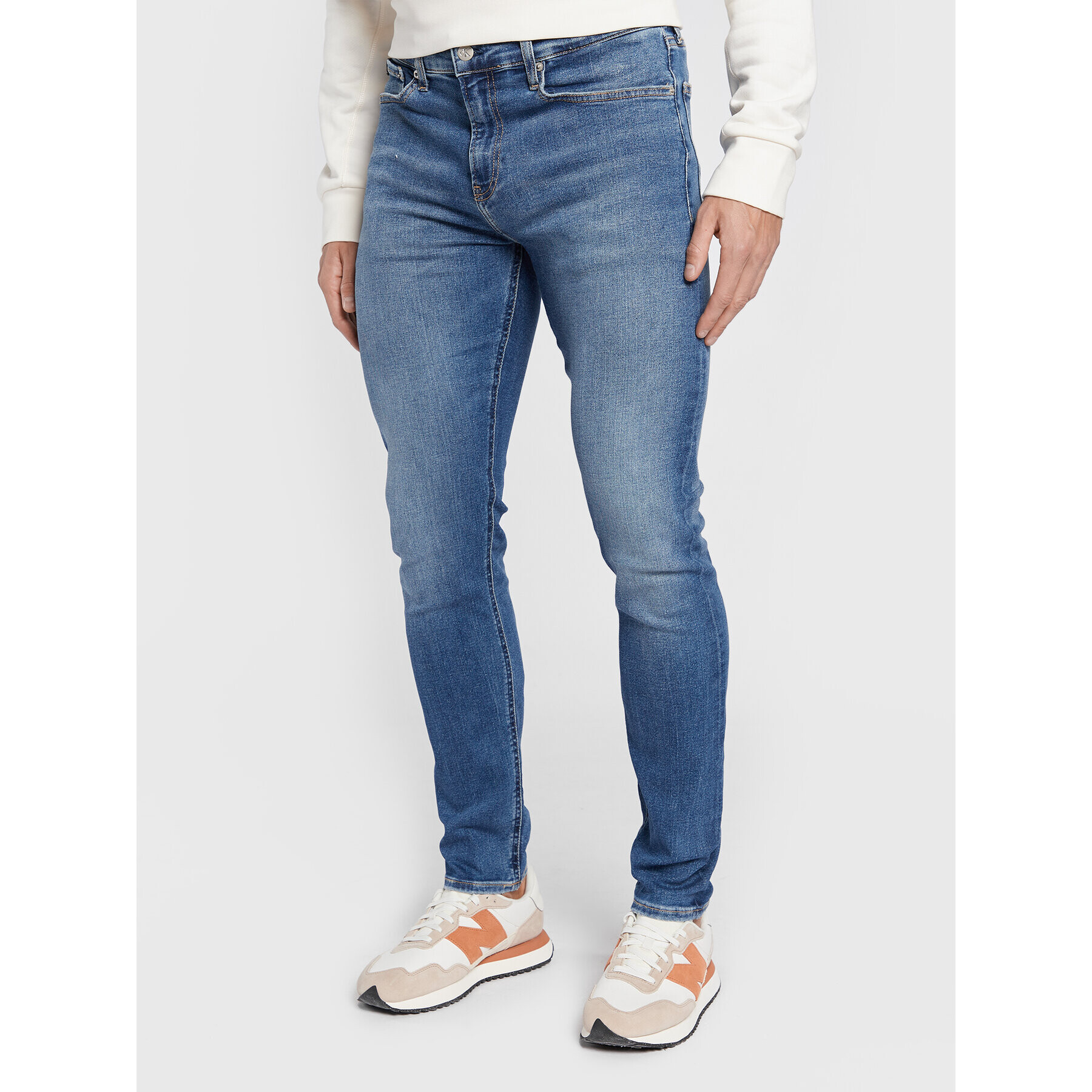 Calvin Klein Jeans Дънки J30J321448 Тъмносин Skinny Fit - Pepit.bg