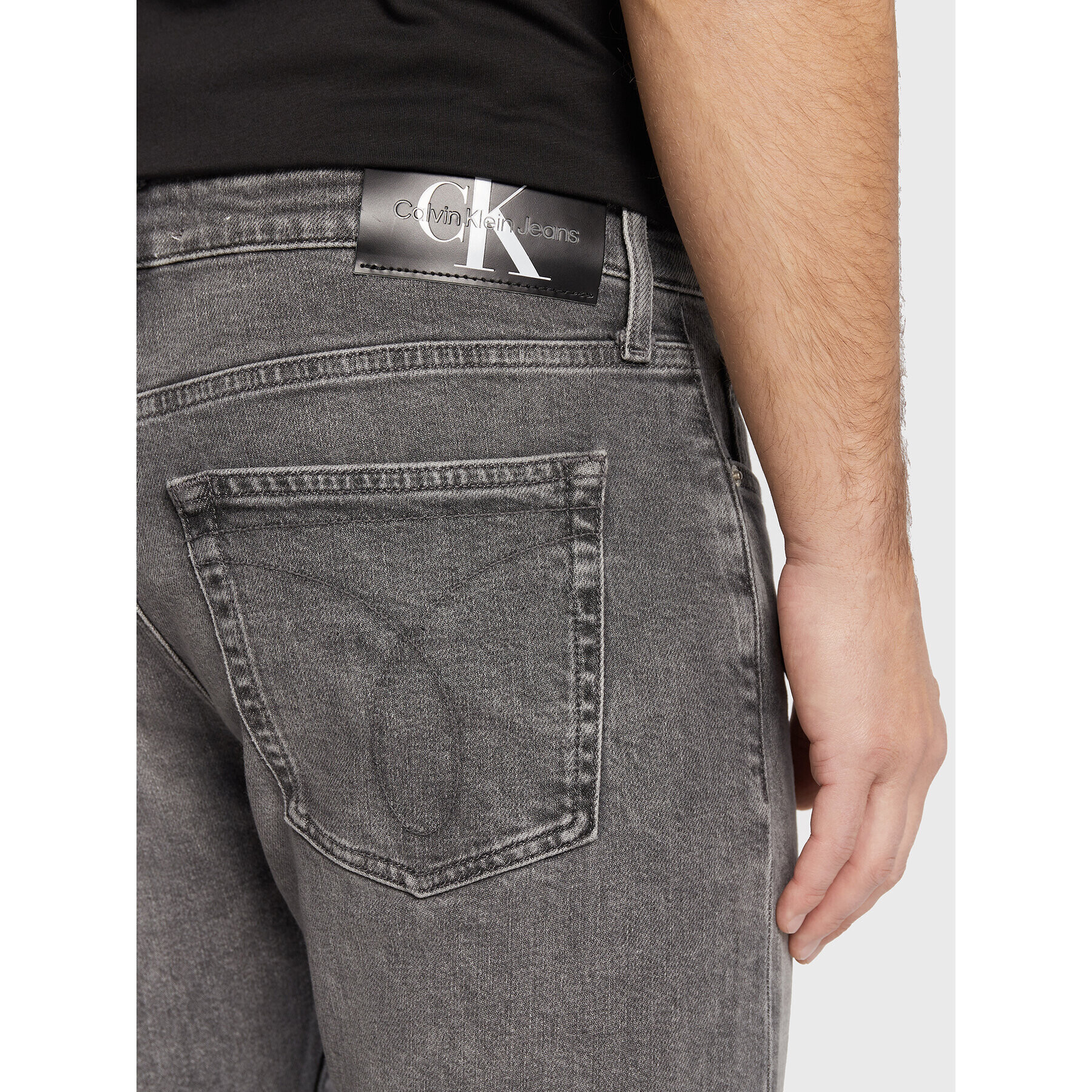 Calvin Klein Jeans Дънки J30J321464 Сив Slim Fit - Pepit.bg