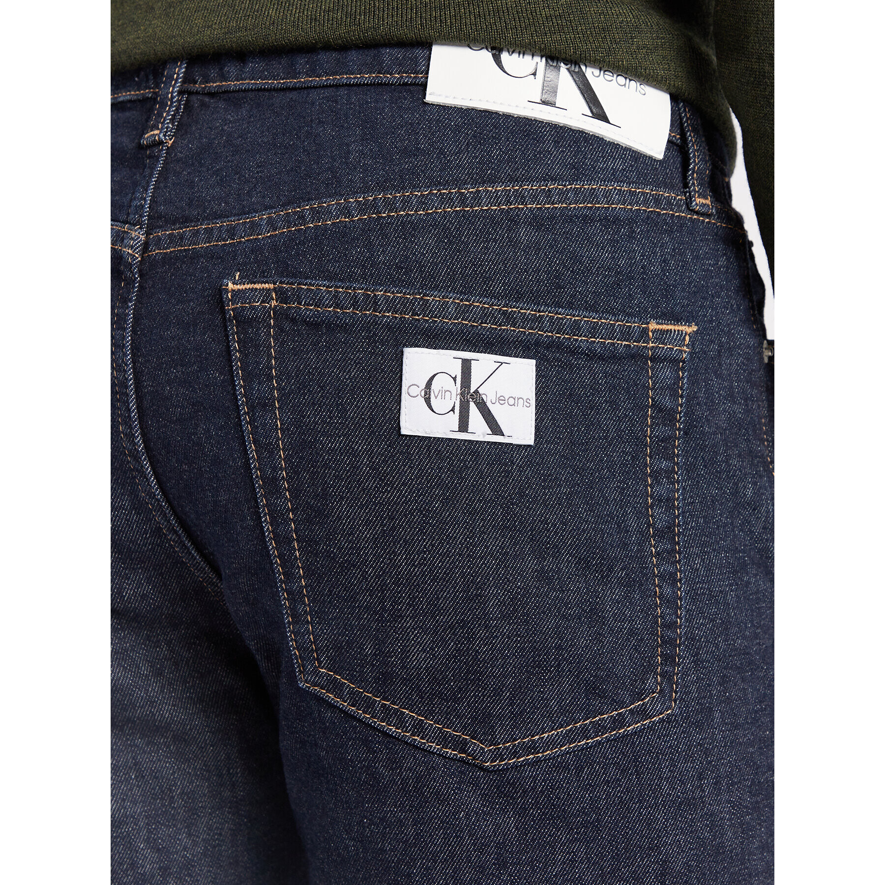 Calvin Klein Jeans Дънки J30J321469 Тъмносин Slim Taper Fit - Pepit.bg