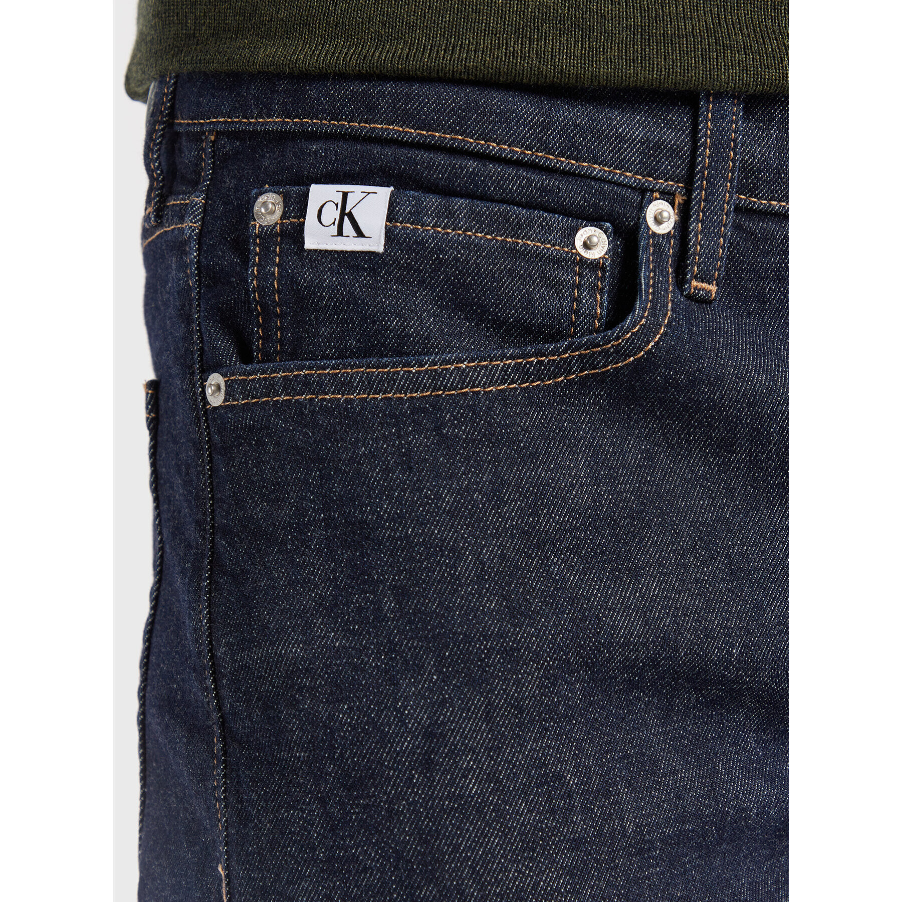 Calvin Klein Jeans Дънки J30J321469 Тъмносин Slim Taper Fit - Pepit.bg