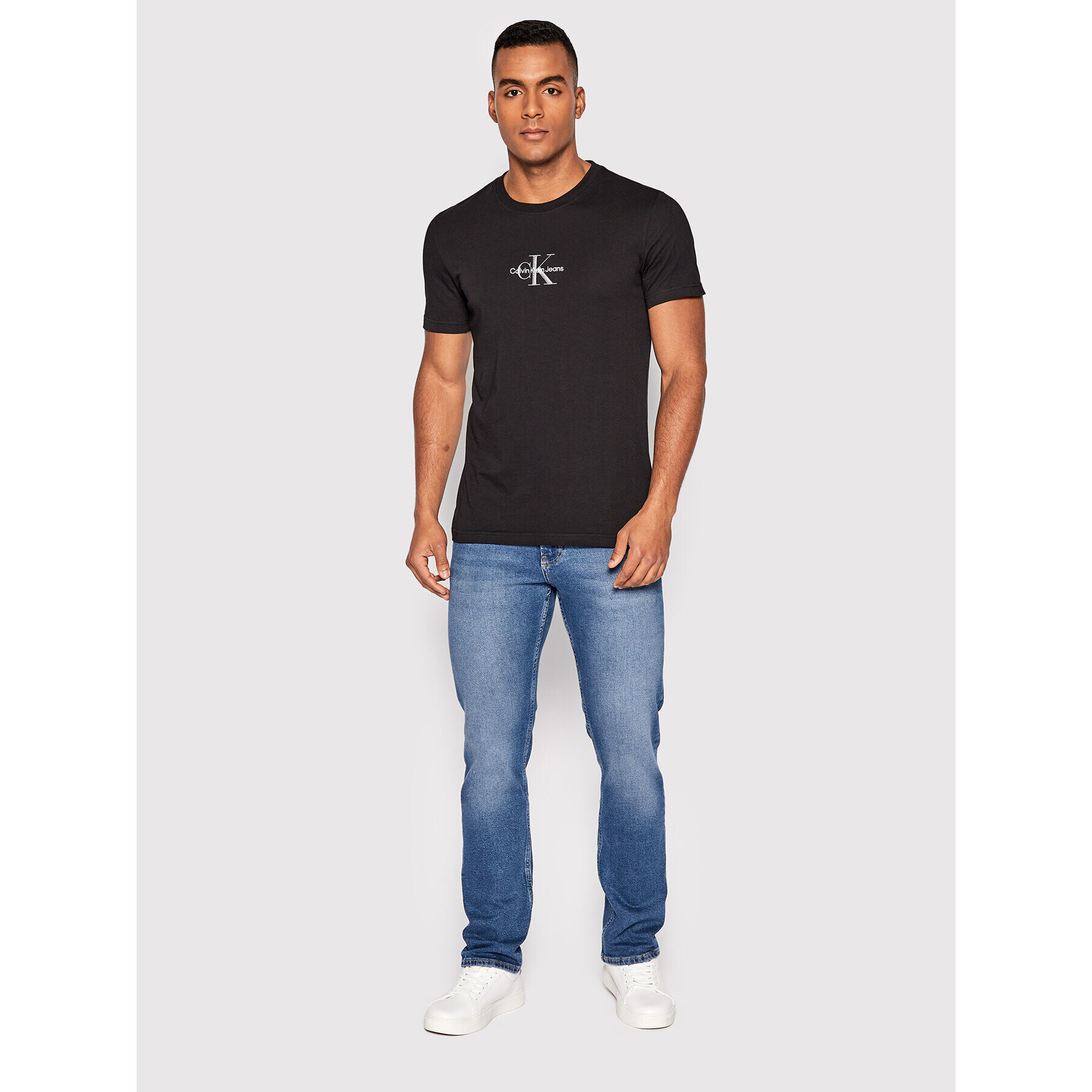 Calvin Klein Jeans Дънки J30J321607 Син Straight Fit - Pepit.bg