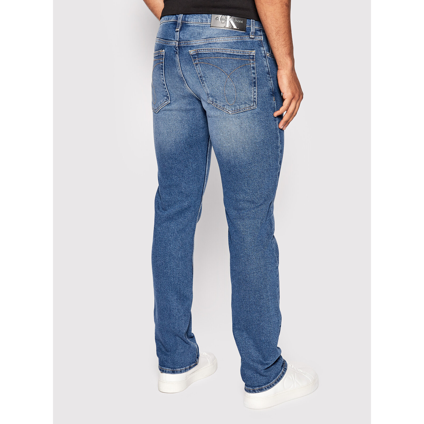 Calvin Klein Jeans Дънки J30J321607 Син Straight Fit - Pepit.bg