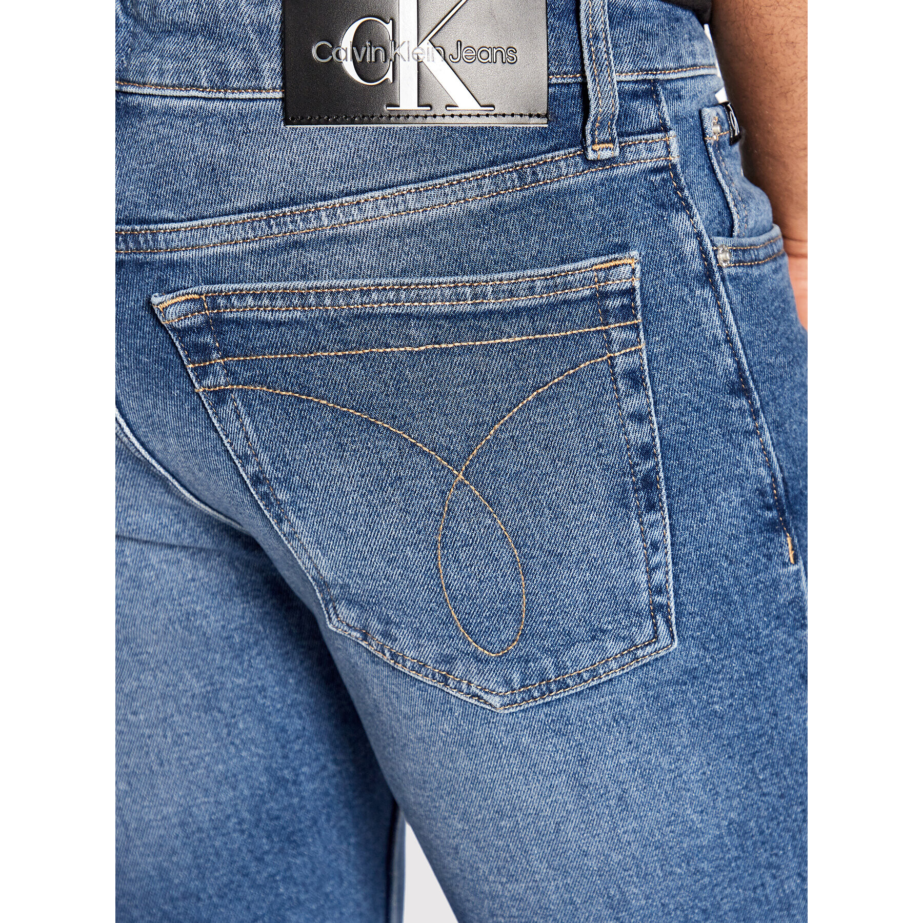 Calvin Klein Jeans Дънки J30J321607 Син Straight Fit - Pepit.bg