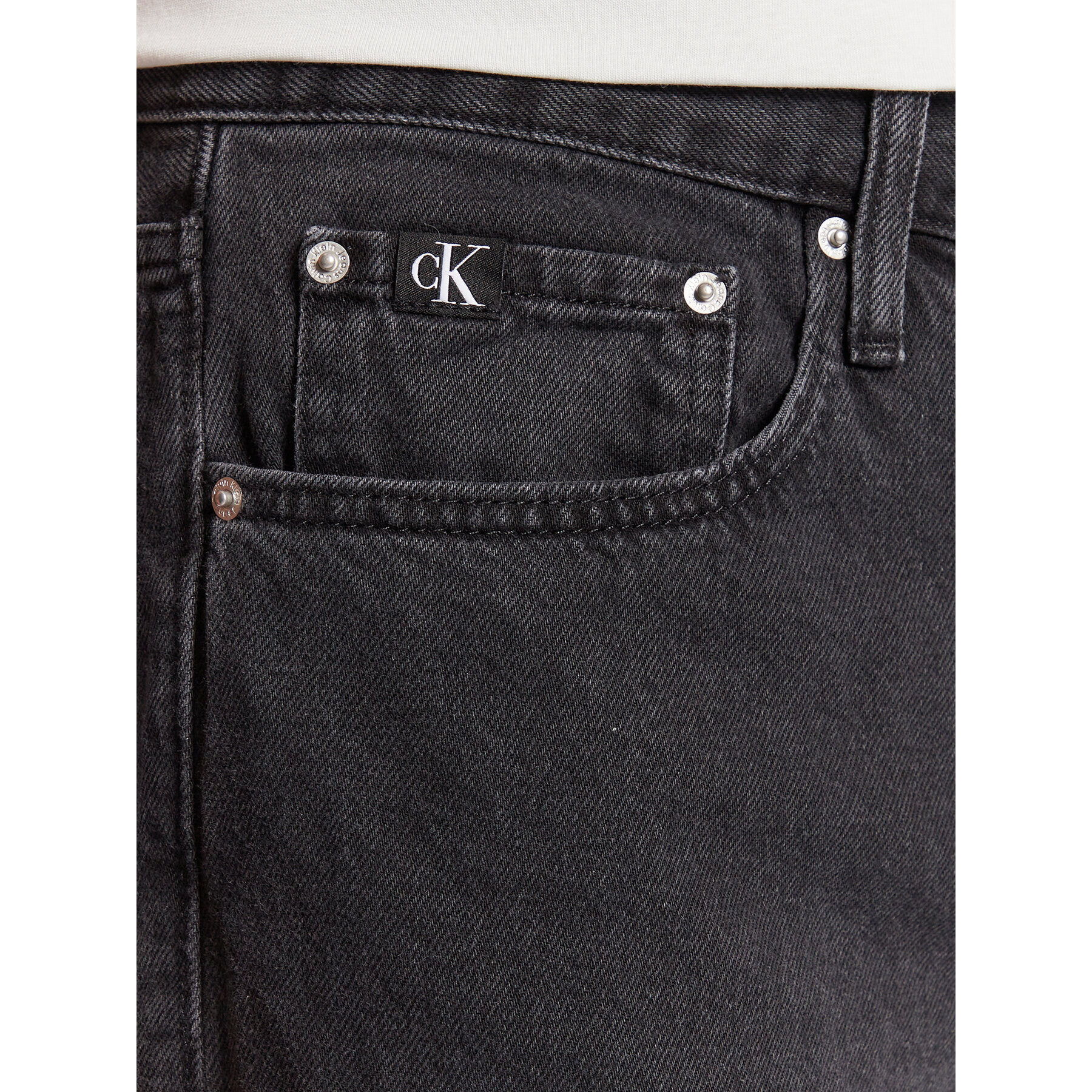 Calvin Klein Jeans Дънки J30J321682 Черен Loose Fit - Pepit.bg