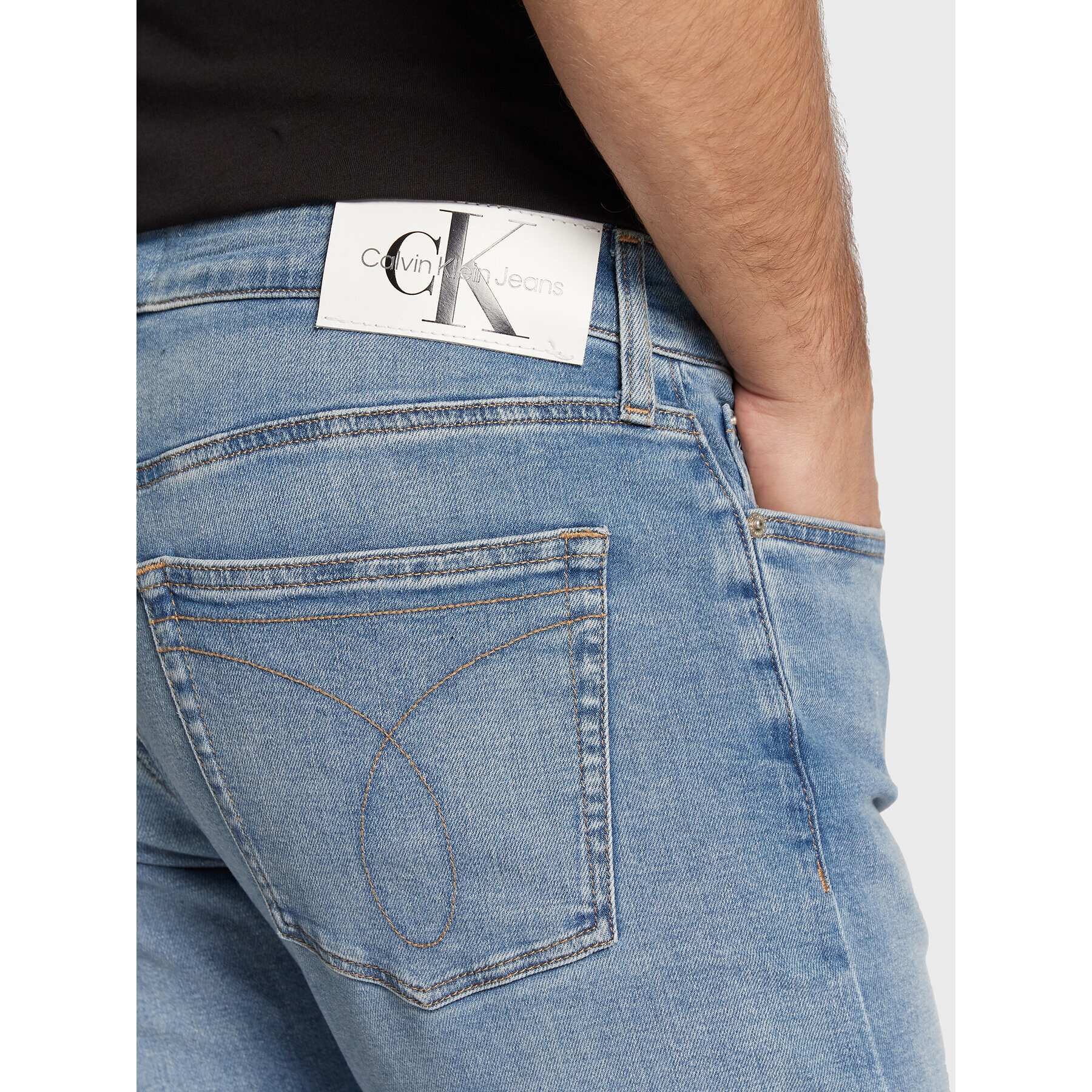 Calvin Klein Jeans Дънки J30J322297 Син Slim Fit - Pepit.bg