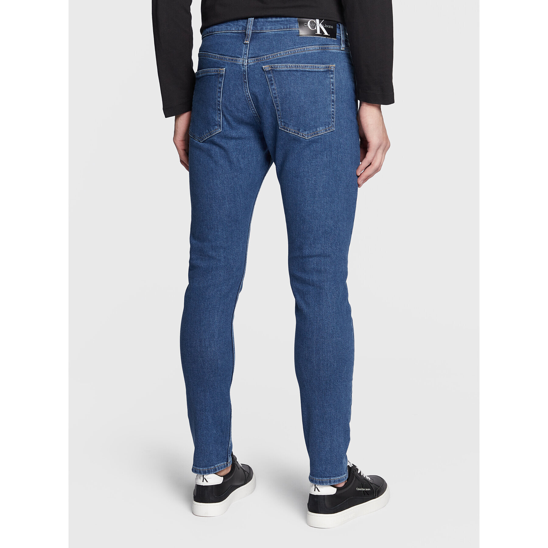 Calvin Klein Jeans Дънки J30J322393 Син Slim Tapered Fit - Pepit.bg