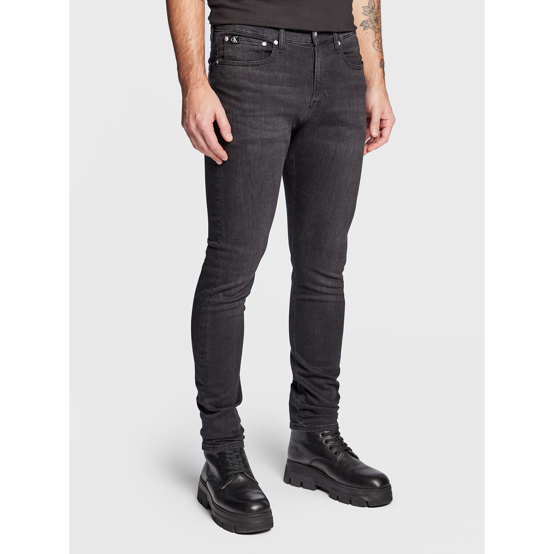 Calvin Klein Jeans Дънки J30J322402 Черен Skinny Fit - Pepit.bg