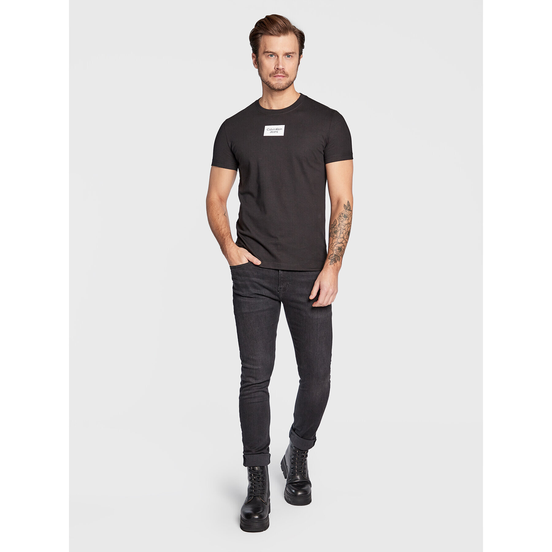 Calvin Klein Jeans Дънки J30J322402 Черен Skinny Fit - Pepit.bg