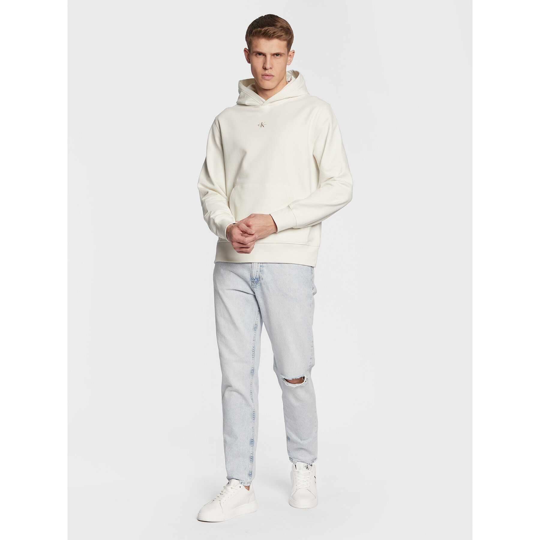 Calvin Klein Jeans Дънки J30J322404 Син Tapered Fit - Pepit.bg