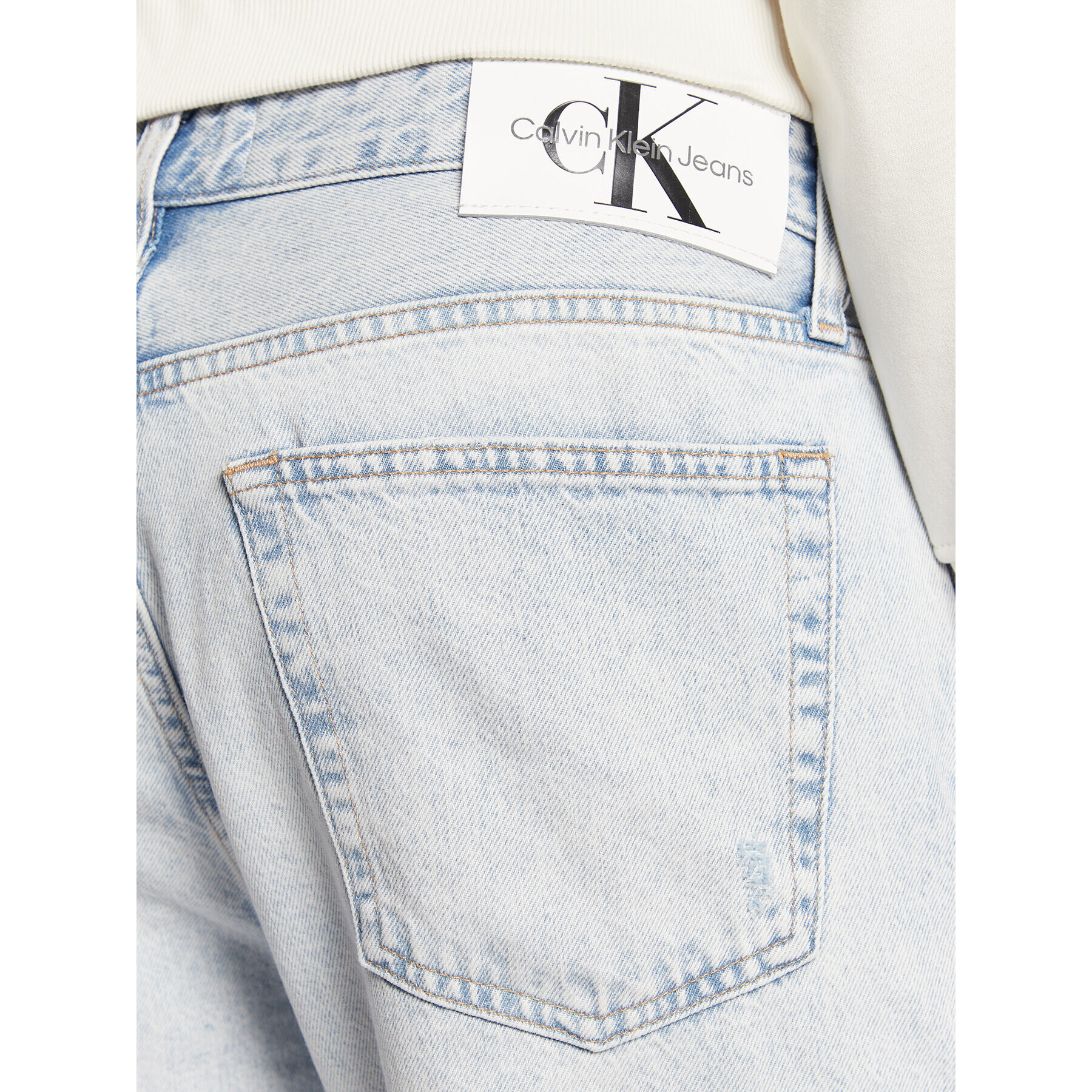 Calvin Klein Jeans Дънки J30J322404 Син Tapered Fit - Pepit.bg