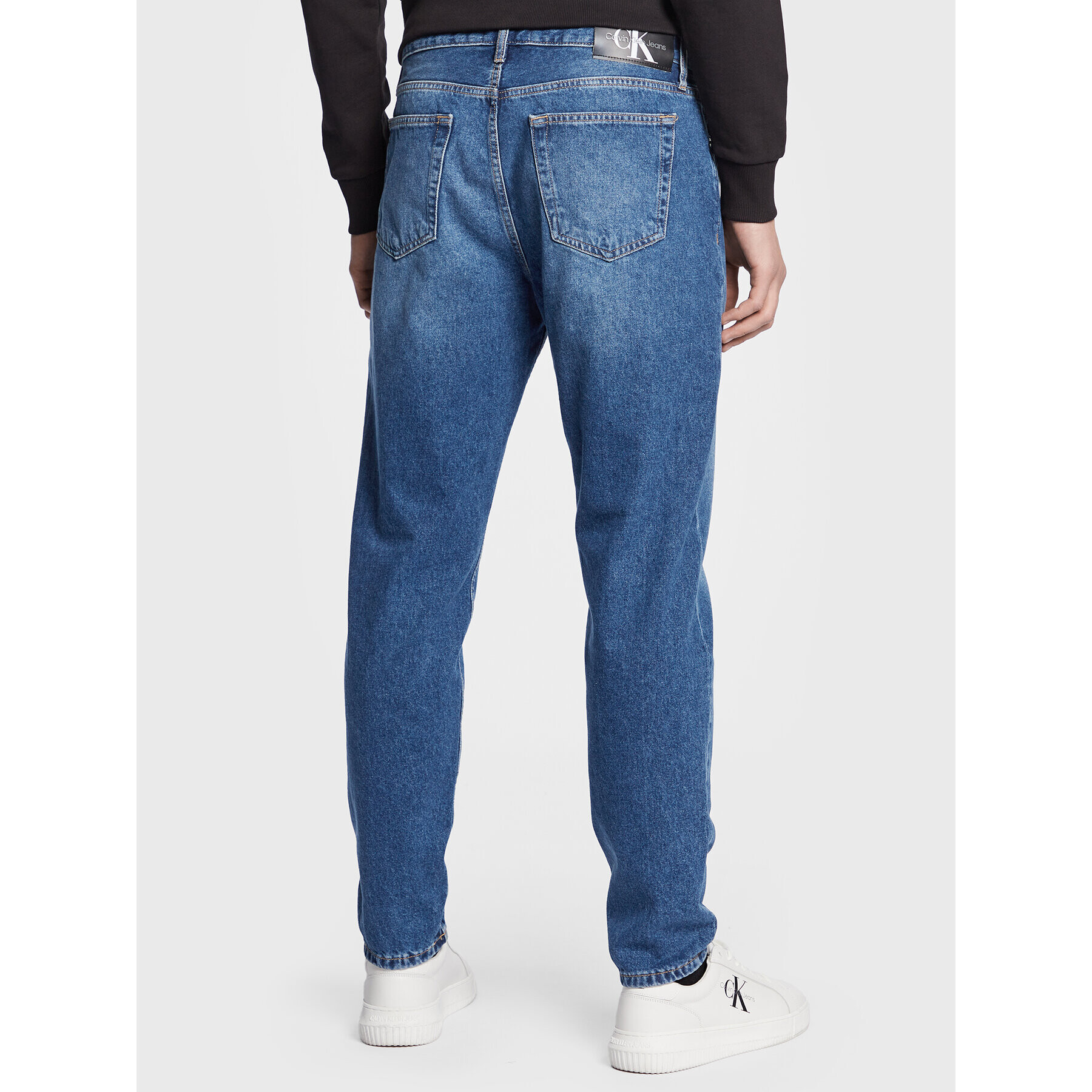 Calvin Klein Jeans Дънки J30J322411 Син Tapered Fit - Pepit.bg