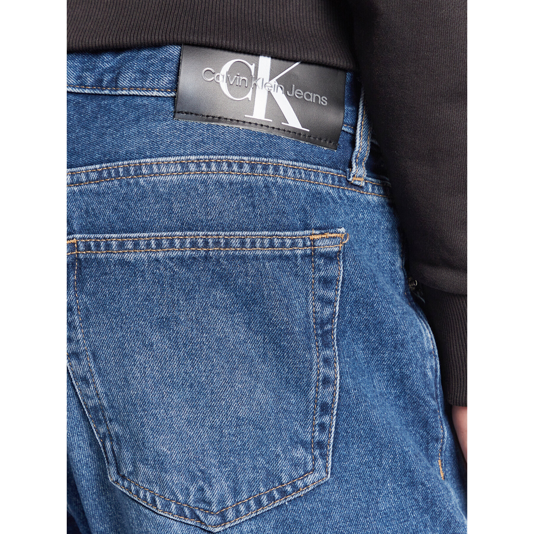 Calvin Klein Jeans Дънки J30J322411 Син Tapered Fit - Pepit.bg