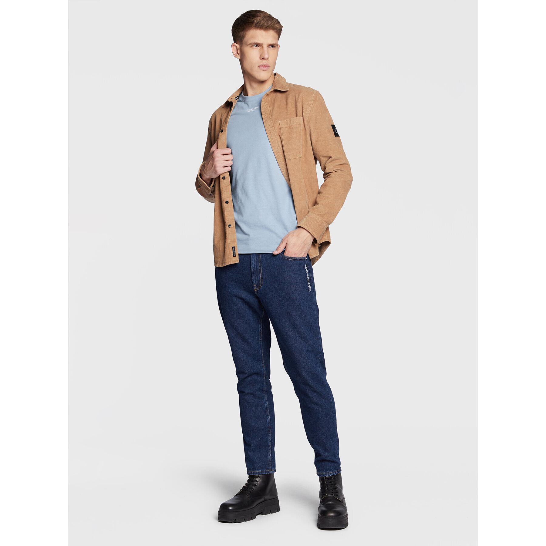Calvin Klein Jeans Дънки J30J322424 Син Regular Fit - Pepit.bg
