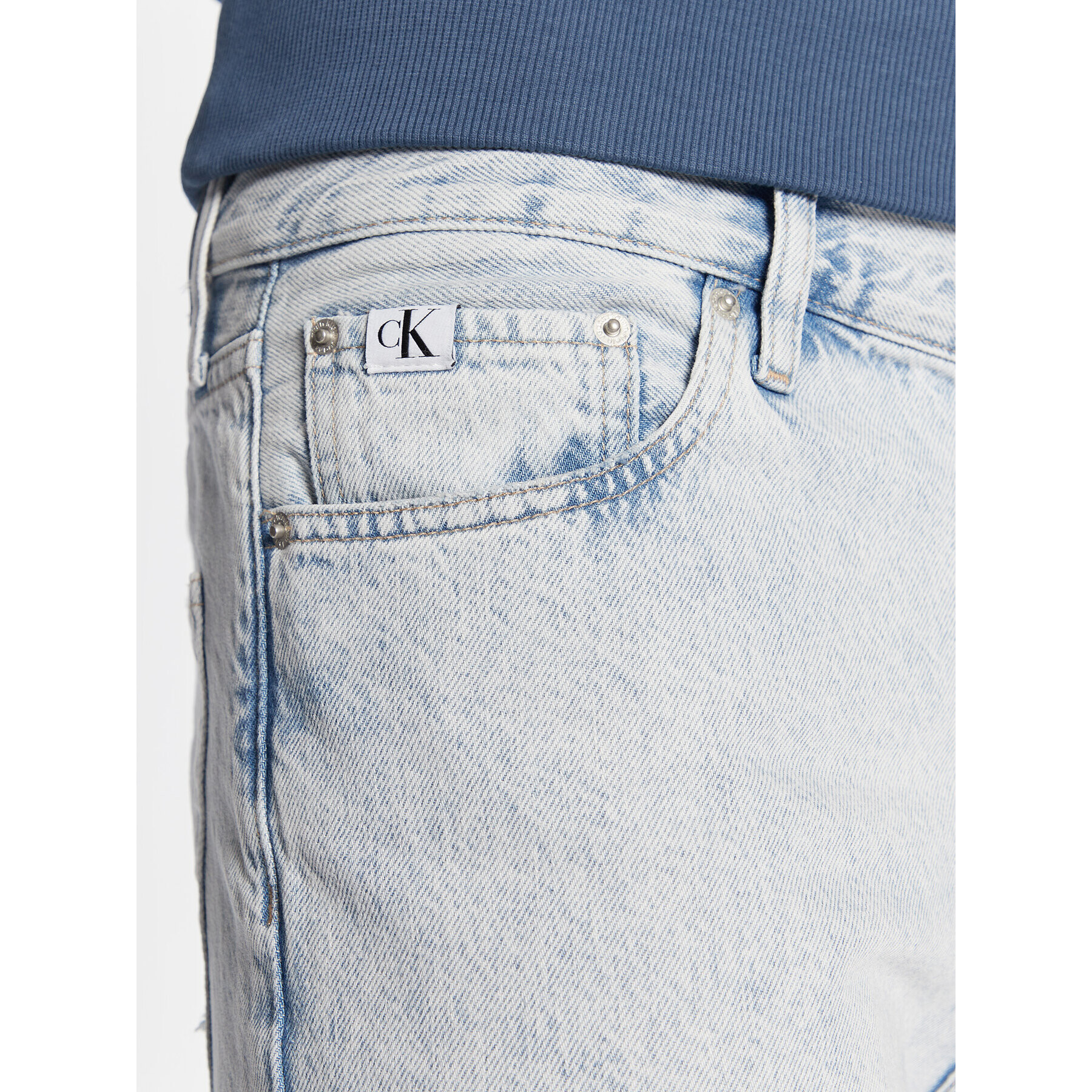 Calvin Klein Jeans Дънки J30J322426 Син Loose Fit - Pepit.bg