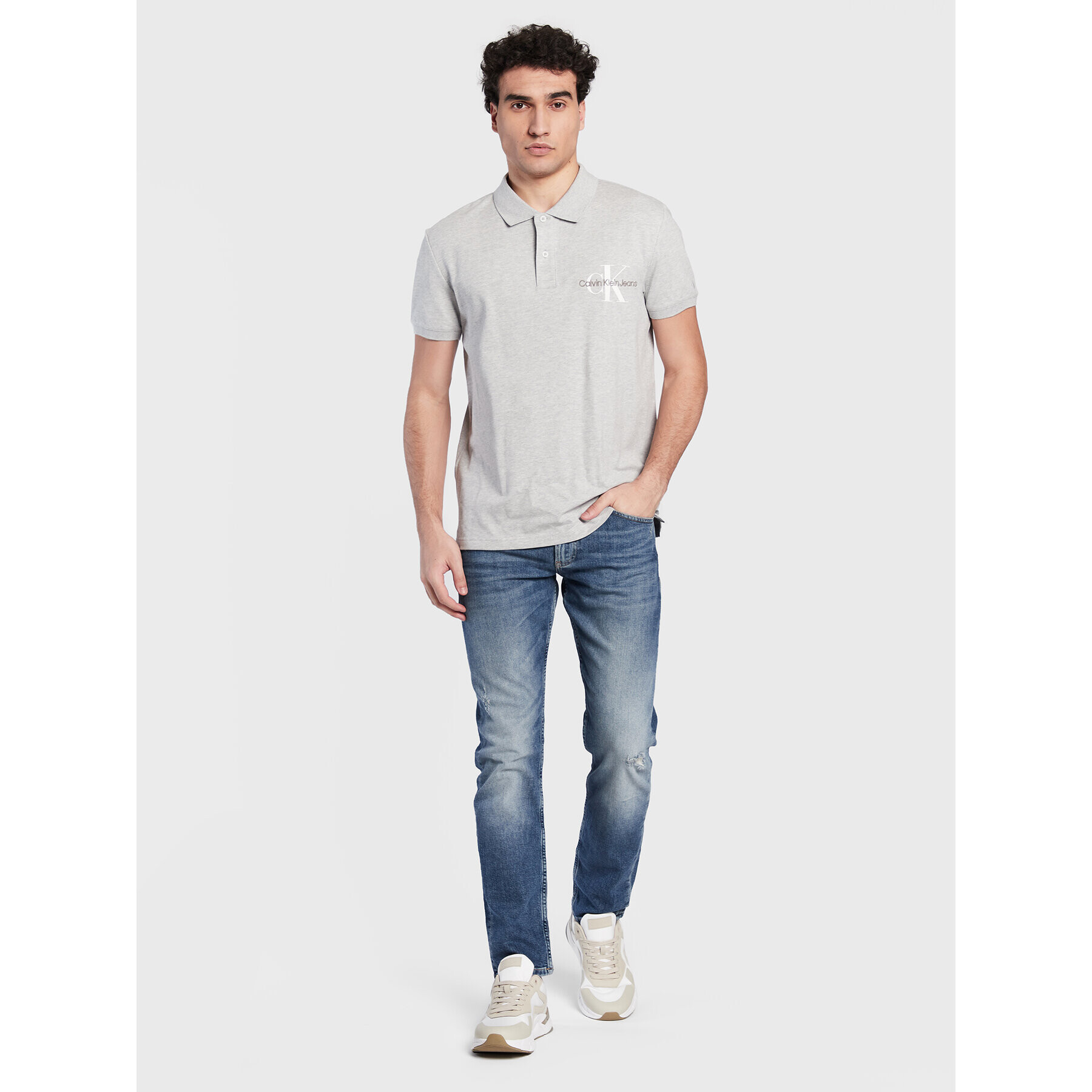 Calvin Klein Jeans Дънки J30J322429 Тъмносин Slim Fit - Pepit.bg