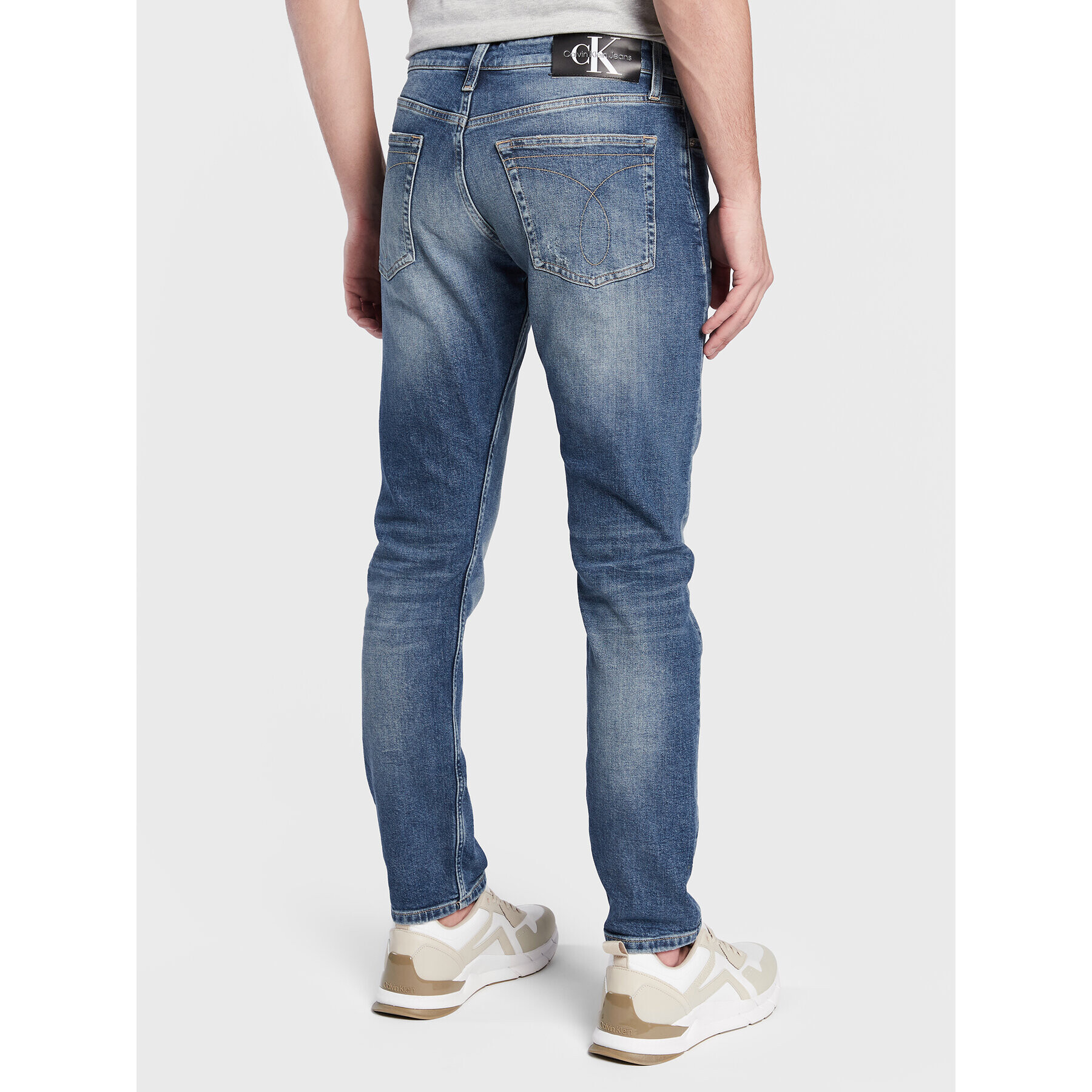 Calvin Klein Jeans Дънки J30J322429 Тъмносин Slim Fit - Pepit.bg