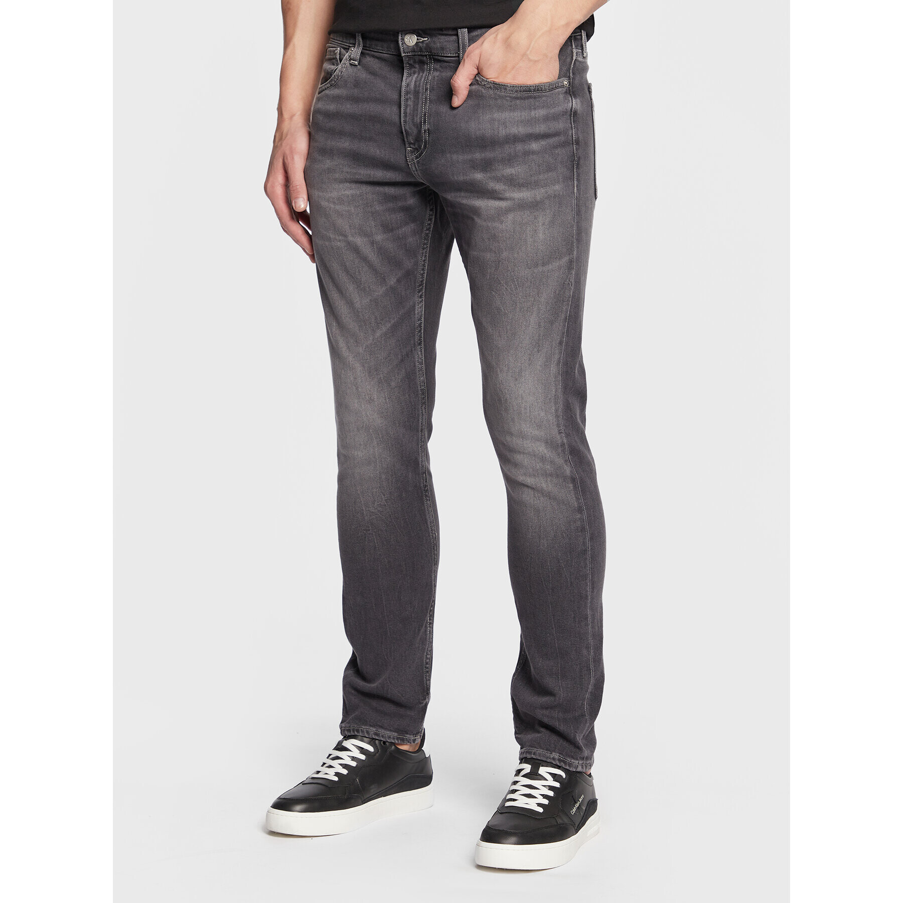 Calvin Klein Jeans Дънки J30J322430 Сив Slim Fit - Pepit.bg