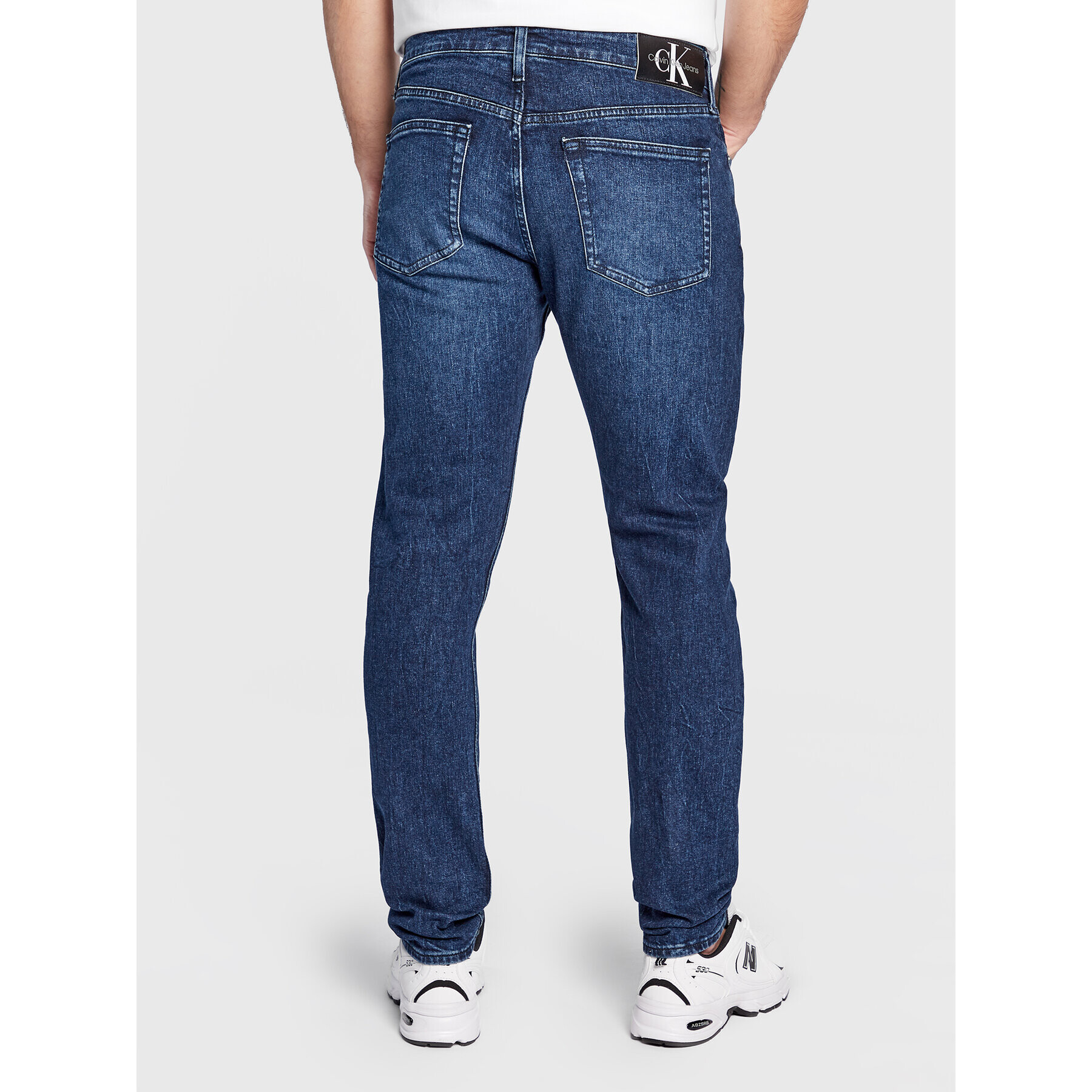 Calvin Klein Jeans Дънки J30J322434 Син Slim Taper Fit - Pepit.bg