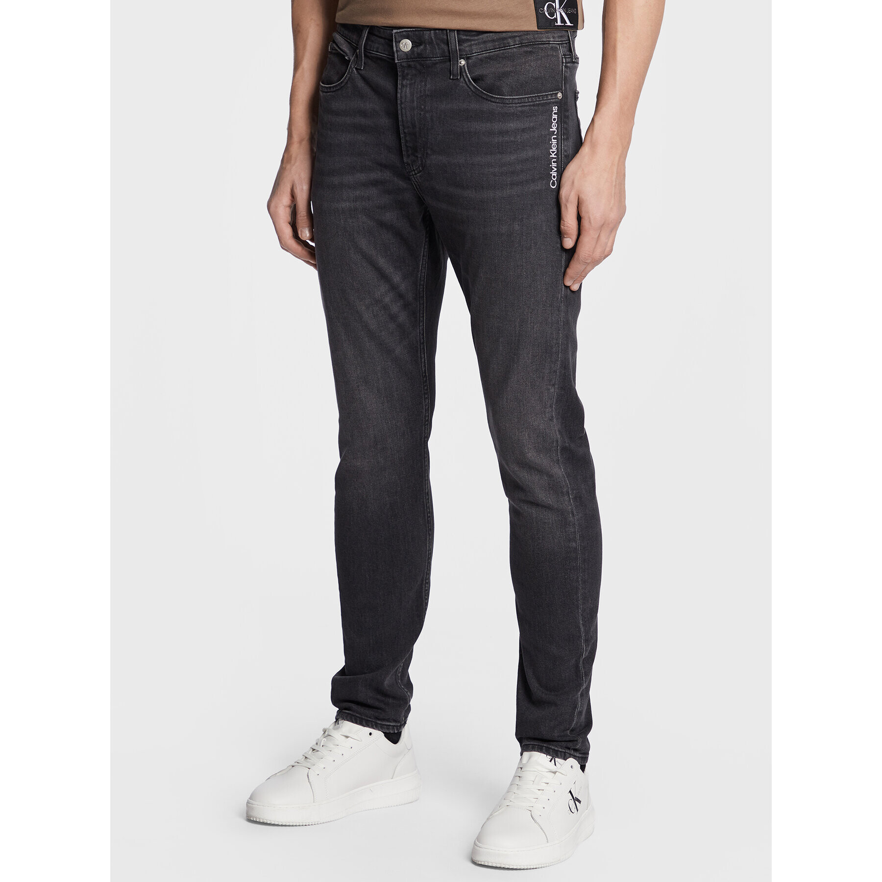 Calvin Klein Jeans Дънки J30J322440 Черен Slim Fit - Pepit.bg