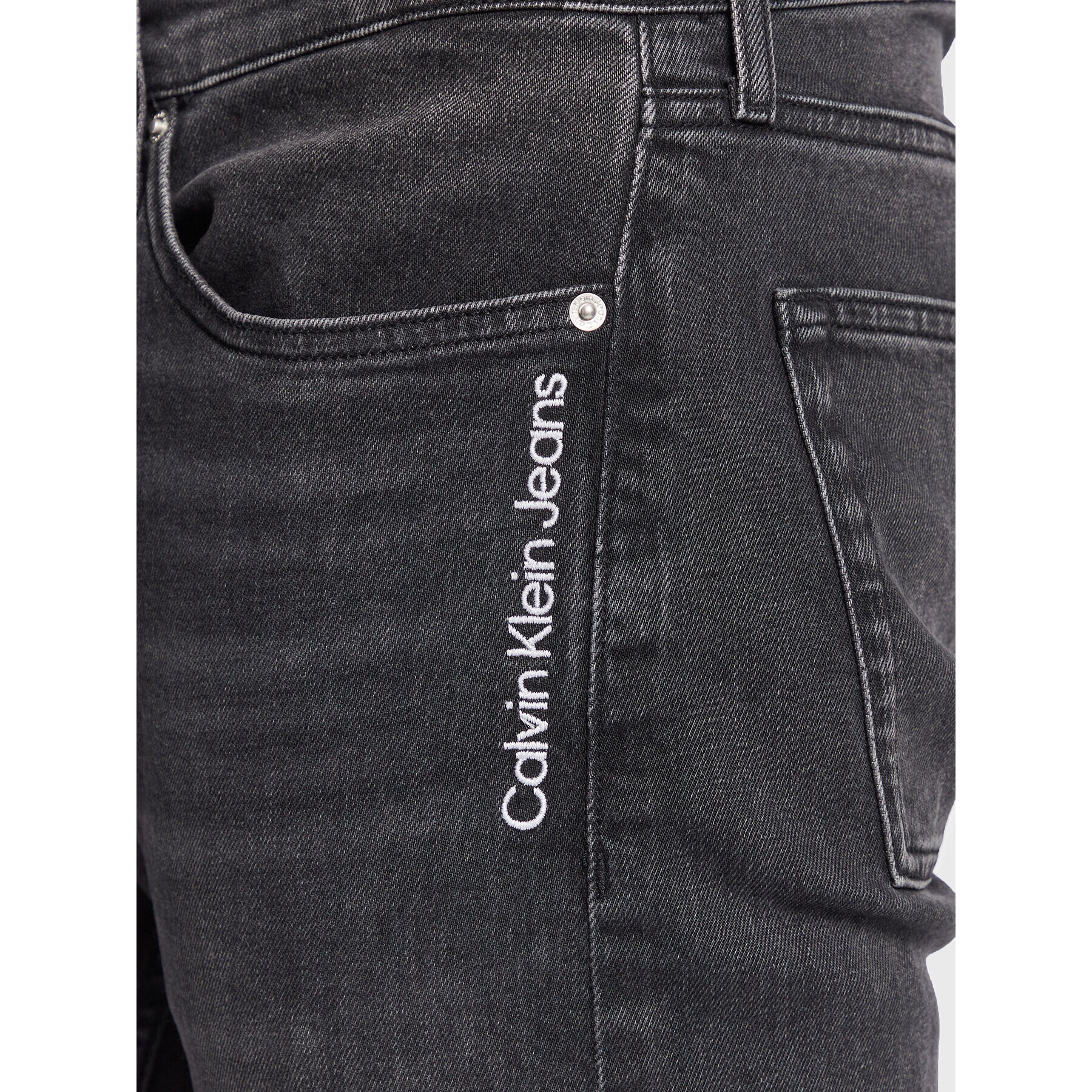 Calvin Klein Jeans Дънки J30J322440 Черен Slim Fit - Pepit.bg