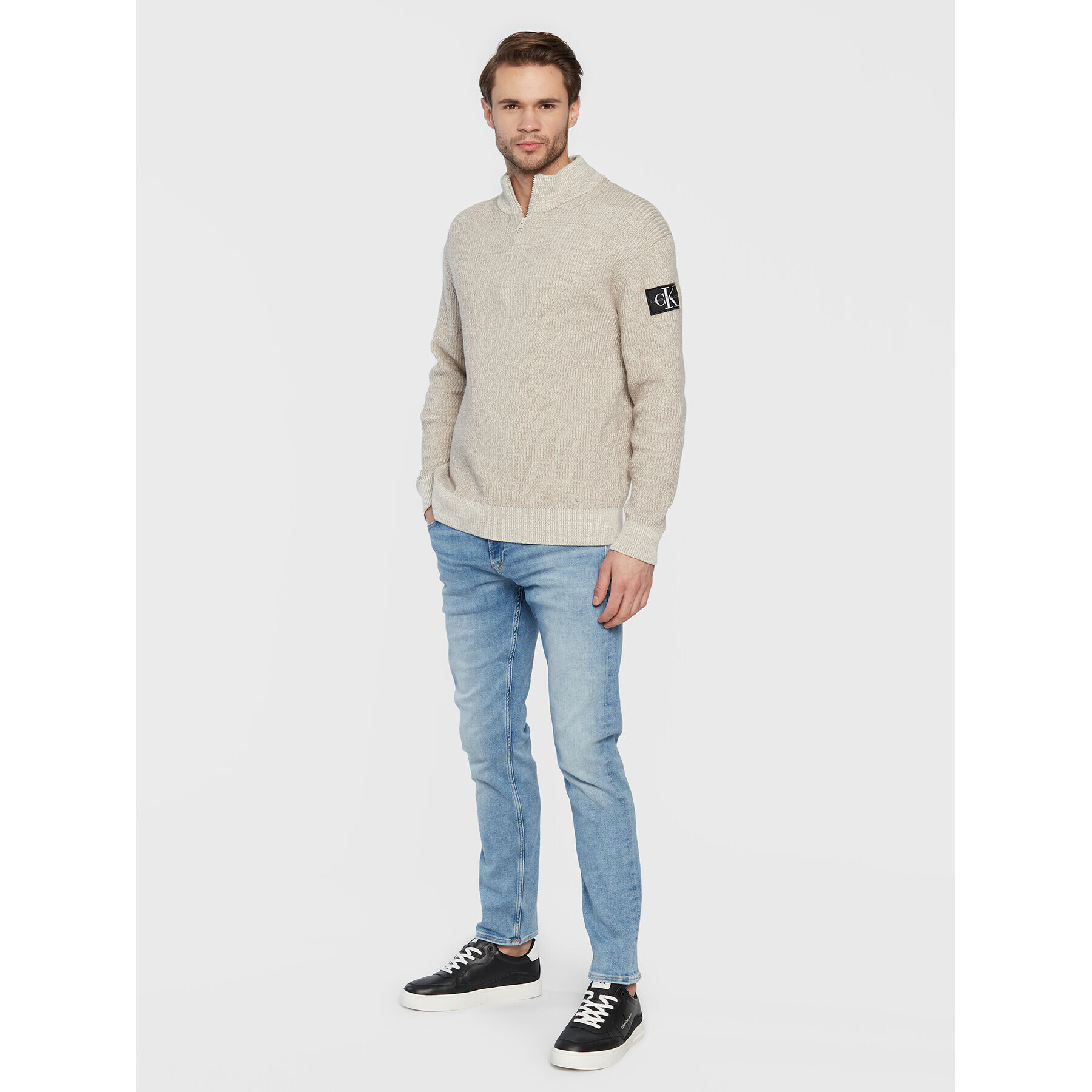 Calvin Klein Jeans Дънки J30J322443 Син Slim Fit - Pepit.bg