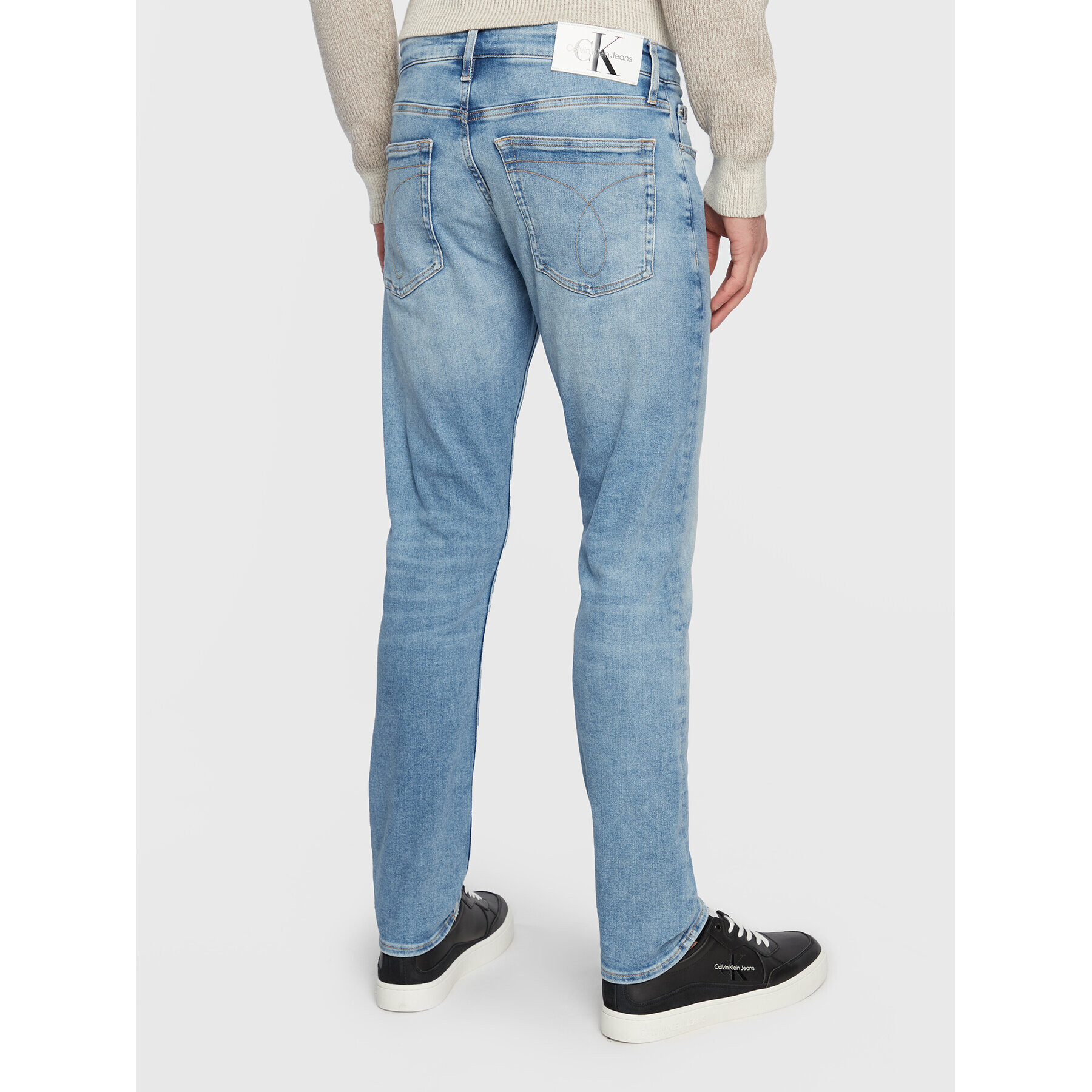 Calvin Klein Jeans Дънки J30J322443 Син Slim Fit - Pepit.bg