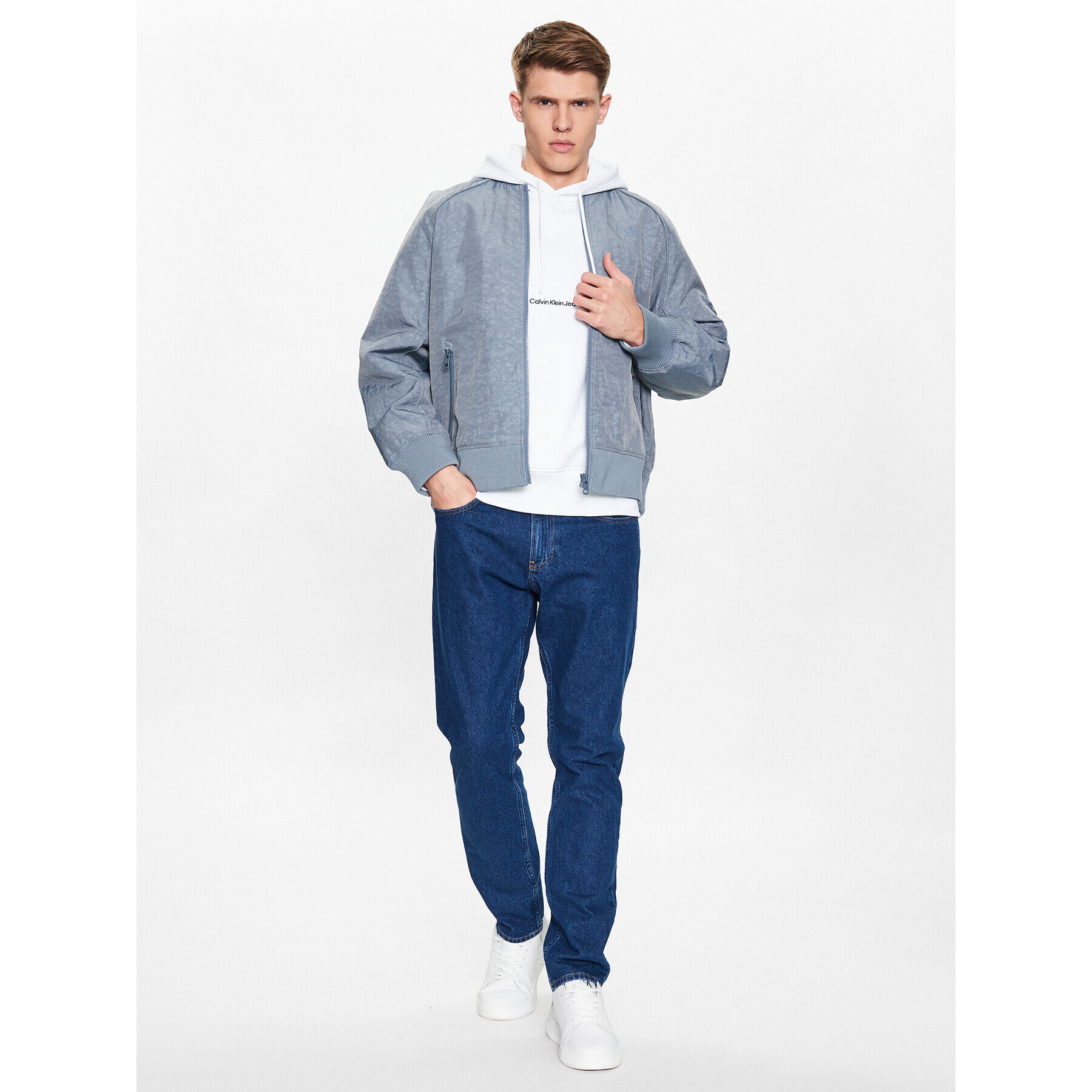 Calvin Klein Jeans Дънки J30J322795 Син Relaxed Fit - Pepit.bg