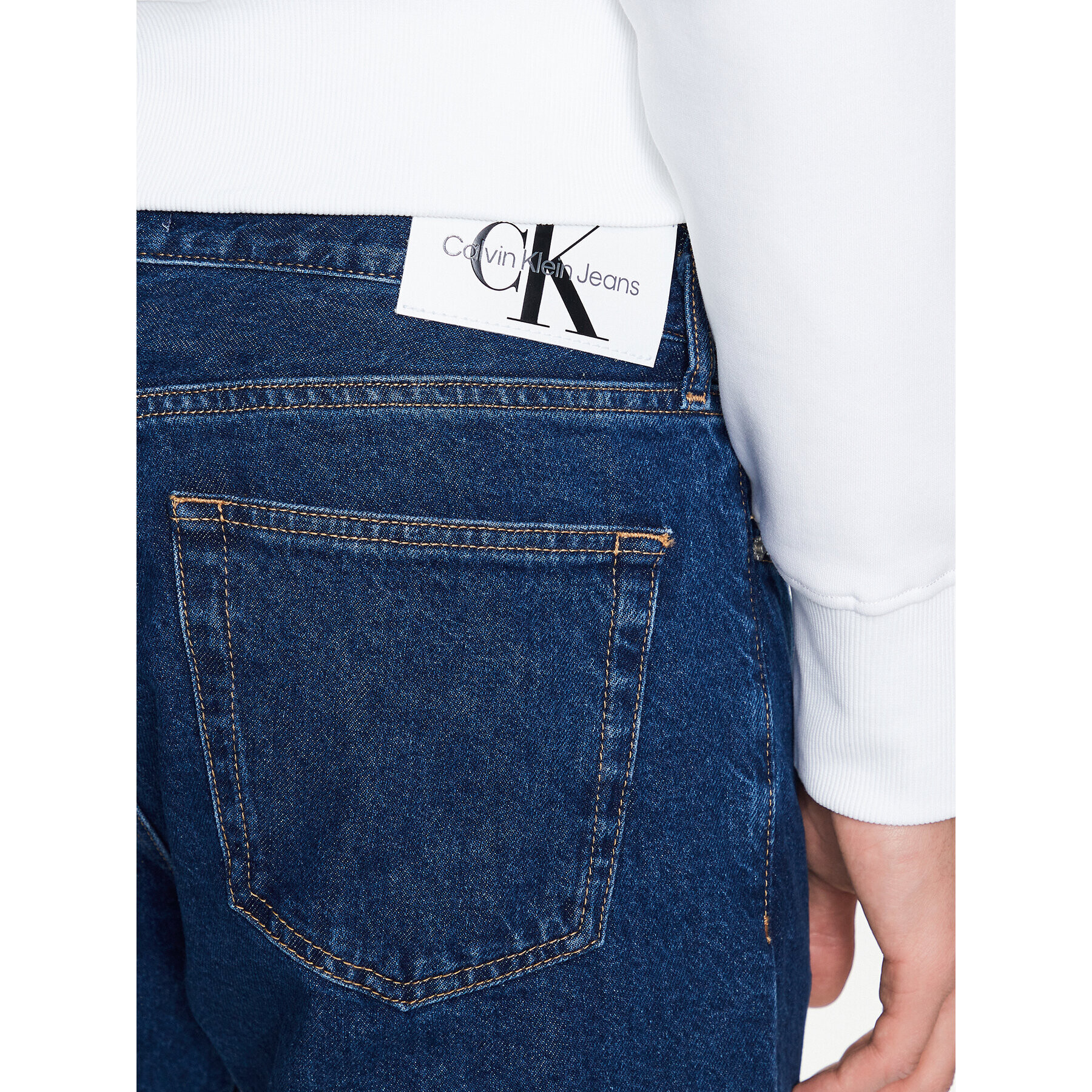 Calvin Klein Jeans Дънки J30J322795 Син Relaxed Fit - Pepit.bg