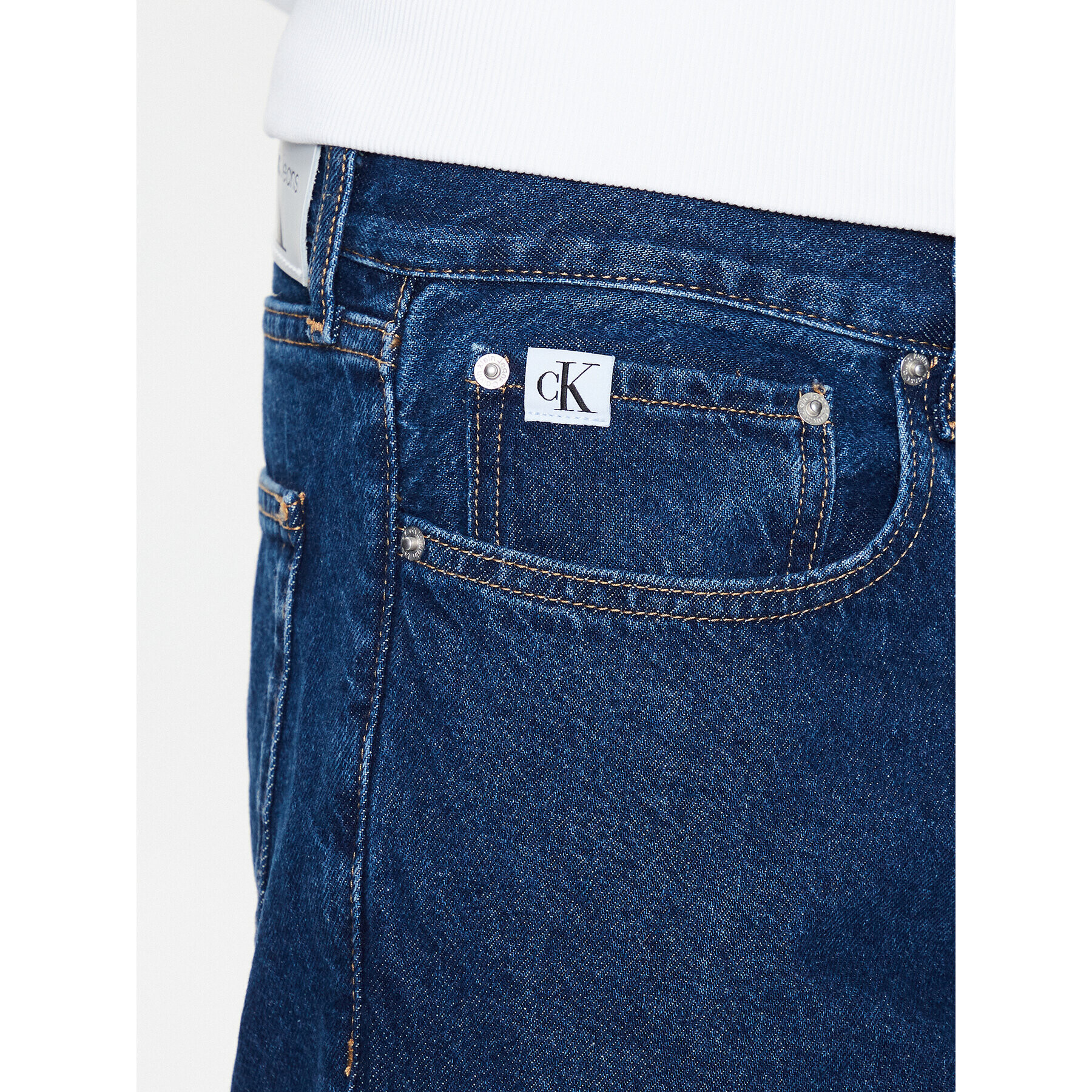 Calvin Klein Jeans Дънки J30J322795 Син Relaxed Fit - Pepit.bg