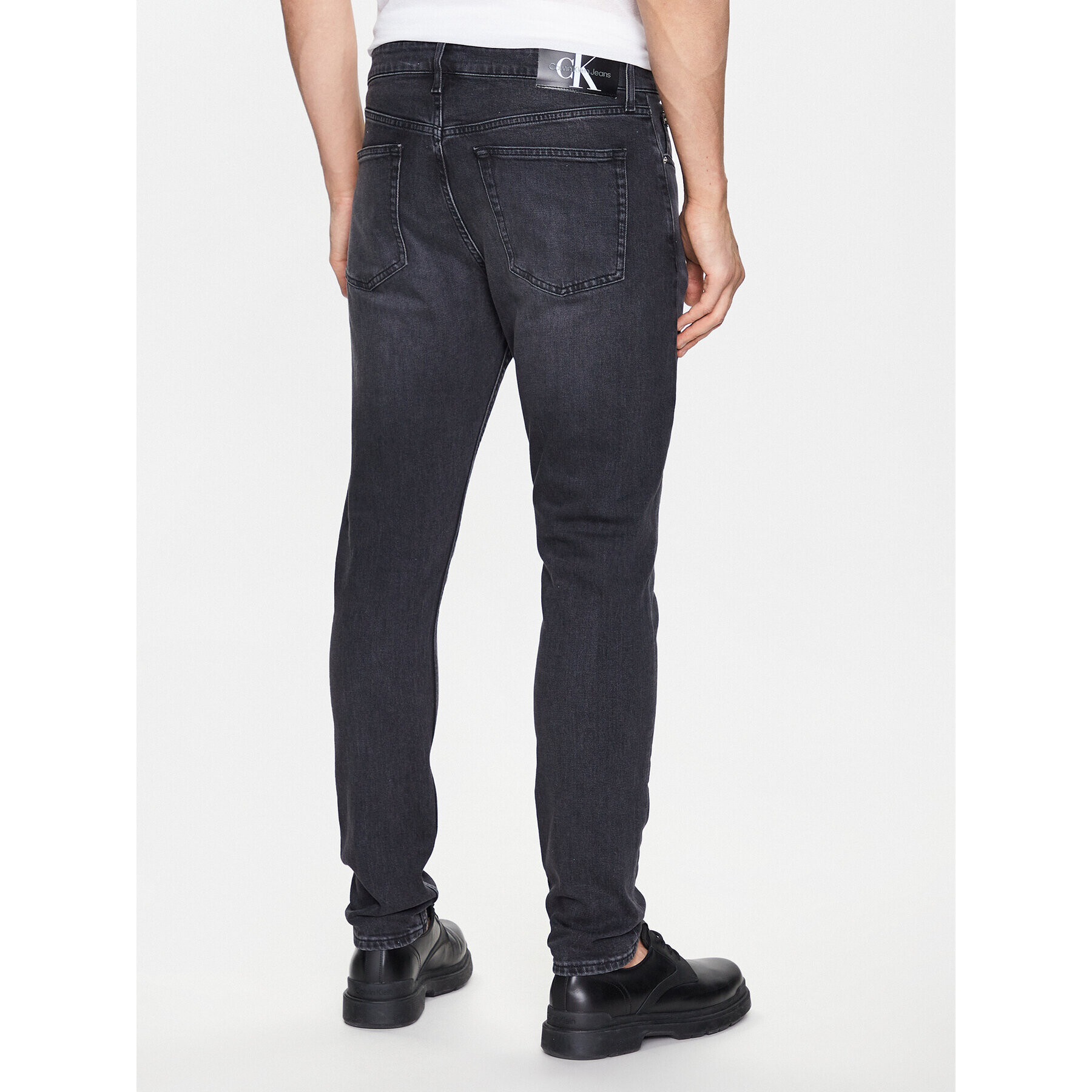 Calvin Klein Jeans Дънки J30J322798 Черен Slim Taper Fit - Pepit.bg