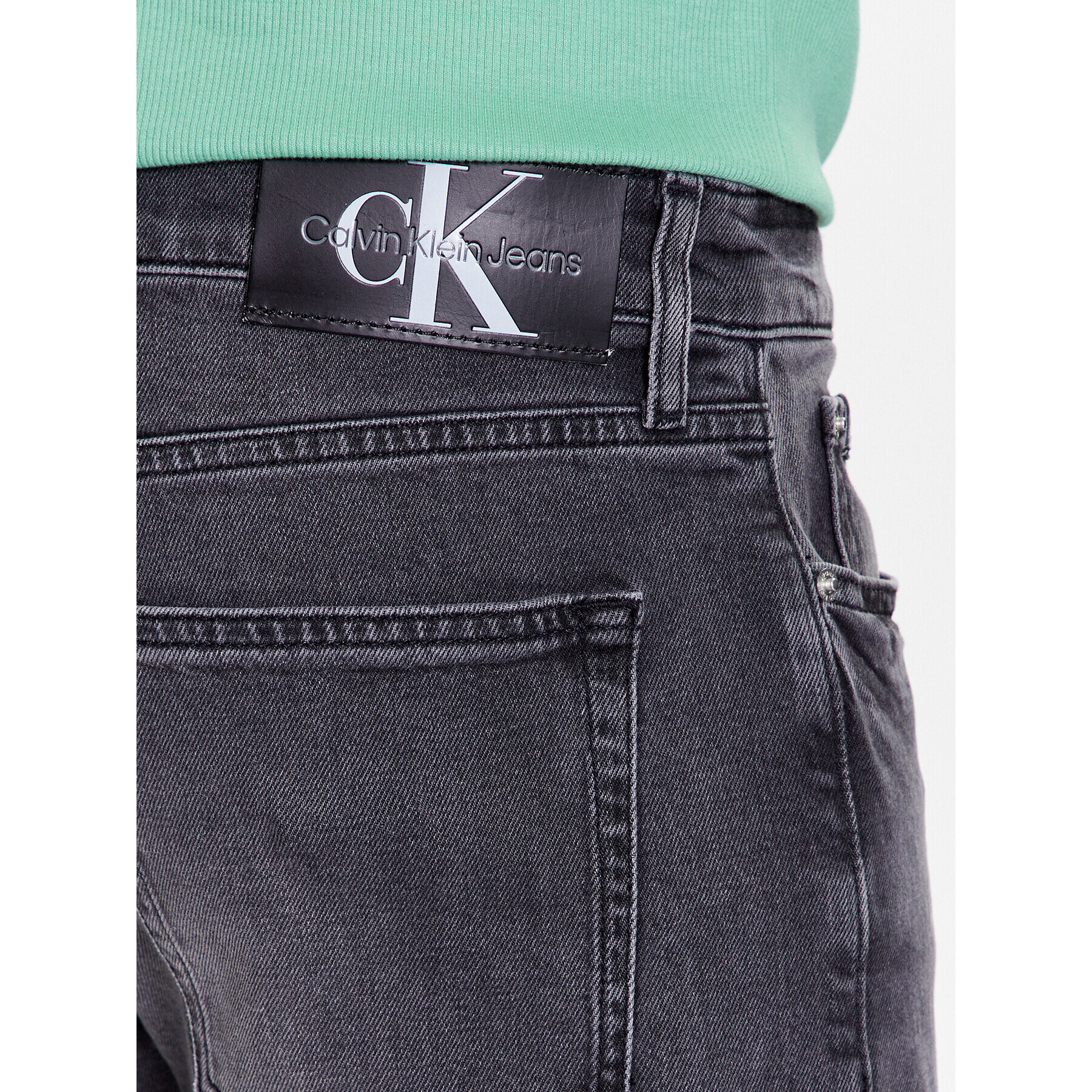 Calvin Klein Jeans Дънки J30J322800 Черен Slim Fit - Pepit.bg