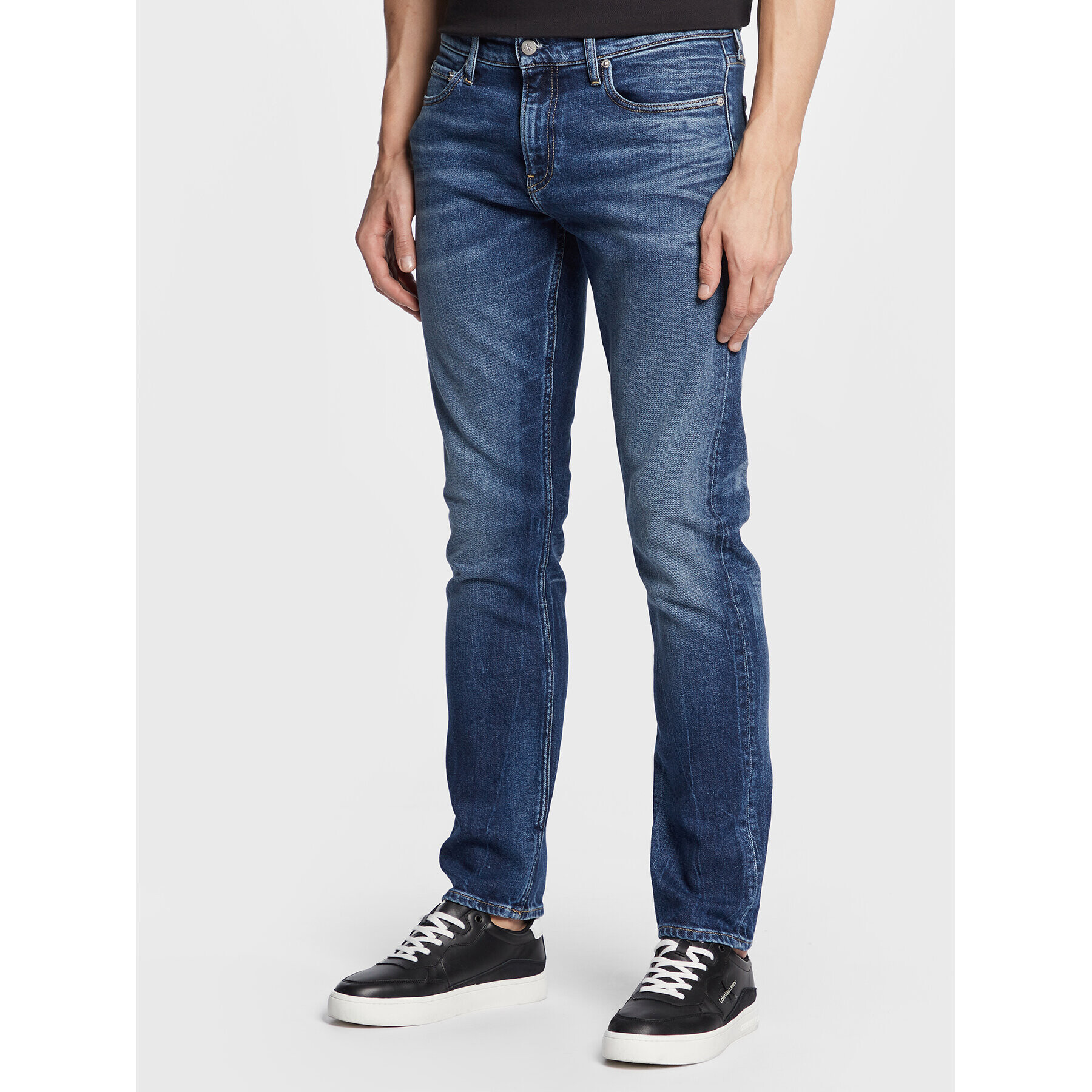 Calvin Klein Jeans Дънки J30J322801 Син Slim Fit - Pepit.bg