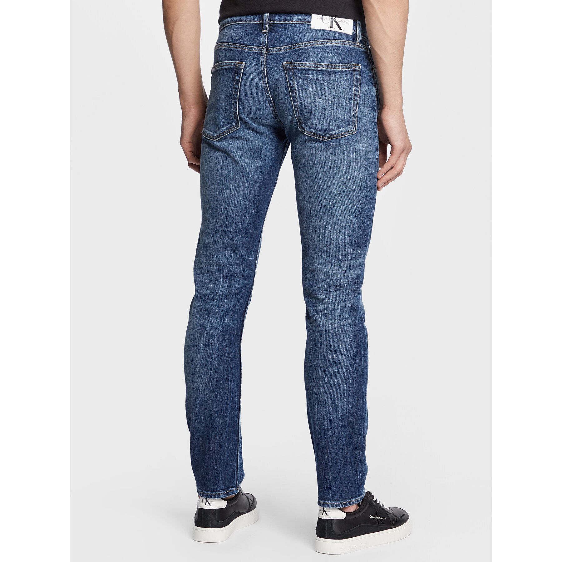 Calvin Klein Jeans Дънки J30J322801 Син Slim Fit - Pepit.bg