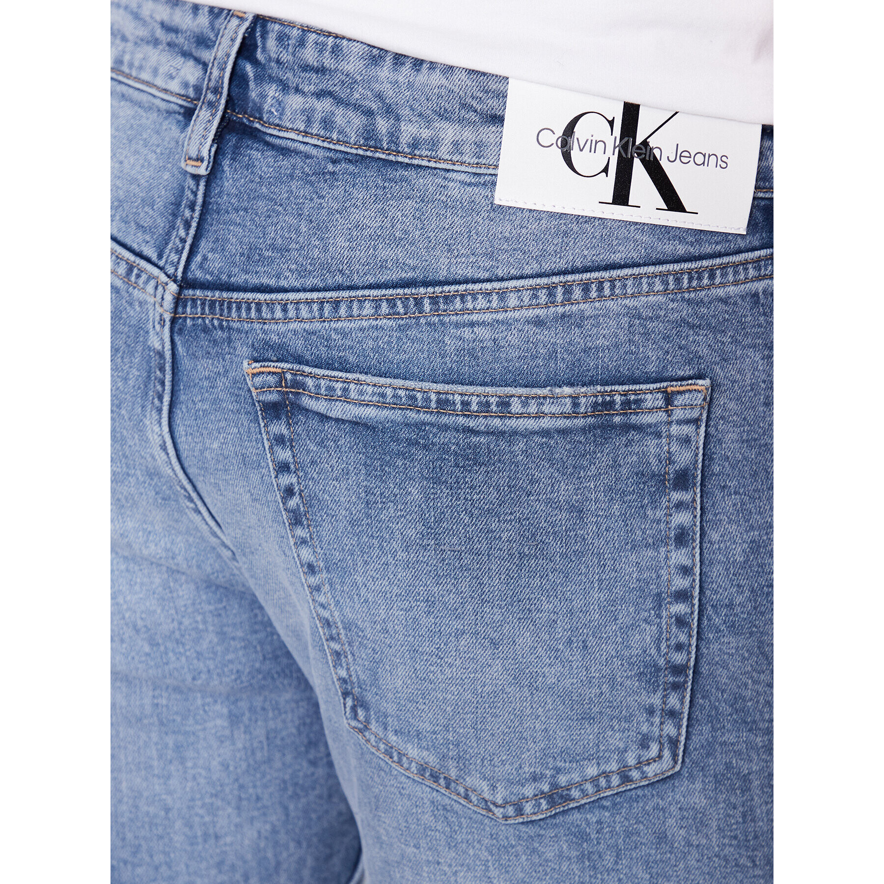 Calvin Klein Jeans Дънки J30J322802 Син Slim Fit - Pepit.bg