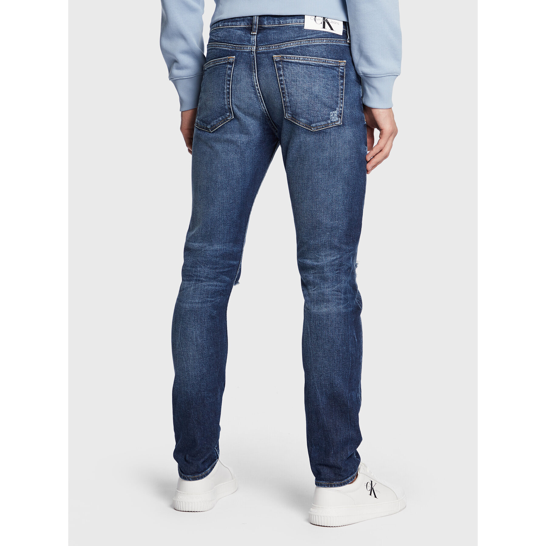 Calvin Klein Jeans Дънки J30J322803 Син Slim Taper Fit - Pepit.bg