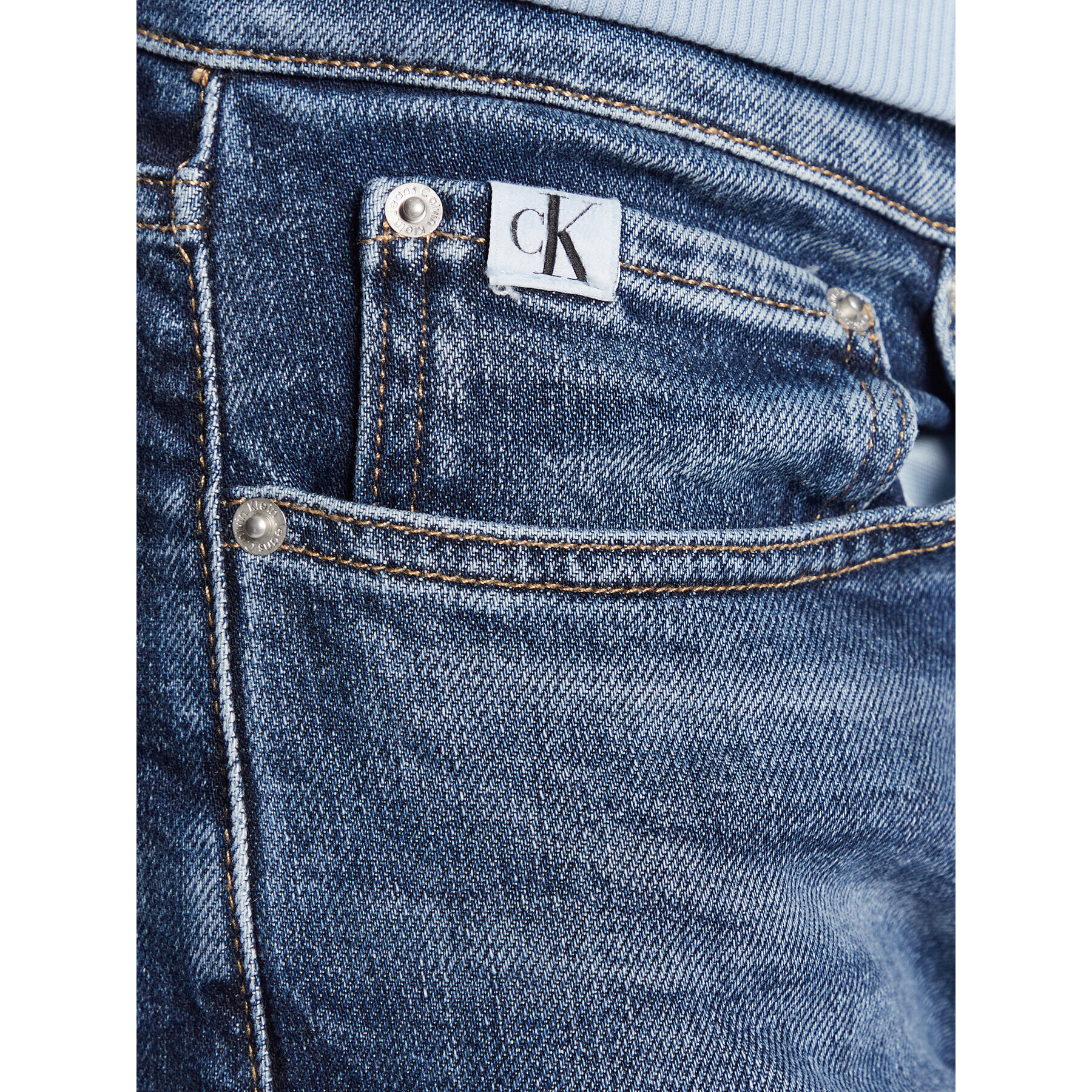 Calvin Klein Jeans Дънки J30J322803 Син Slim Taper Fit - Pepit.bg