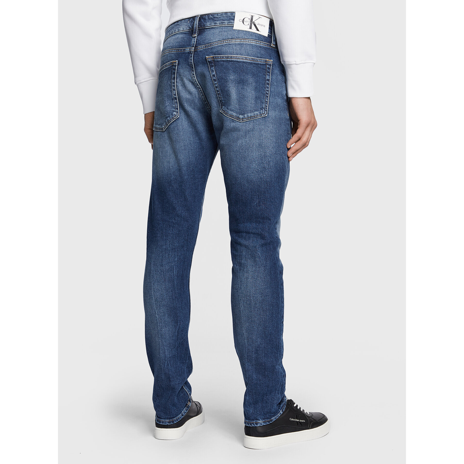 Calvin Klein Jeans Дънки J30J322804 Син Slim Fit - Pepit.bg