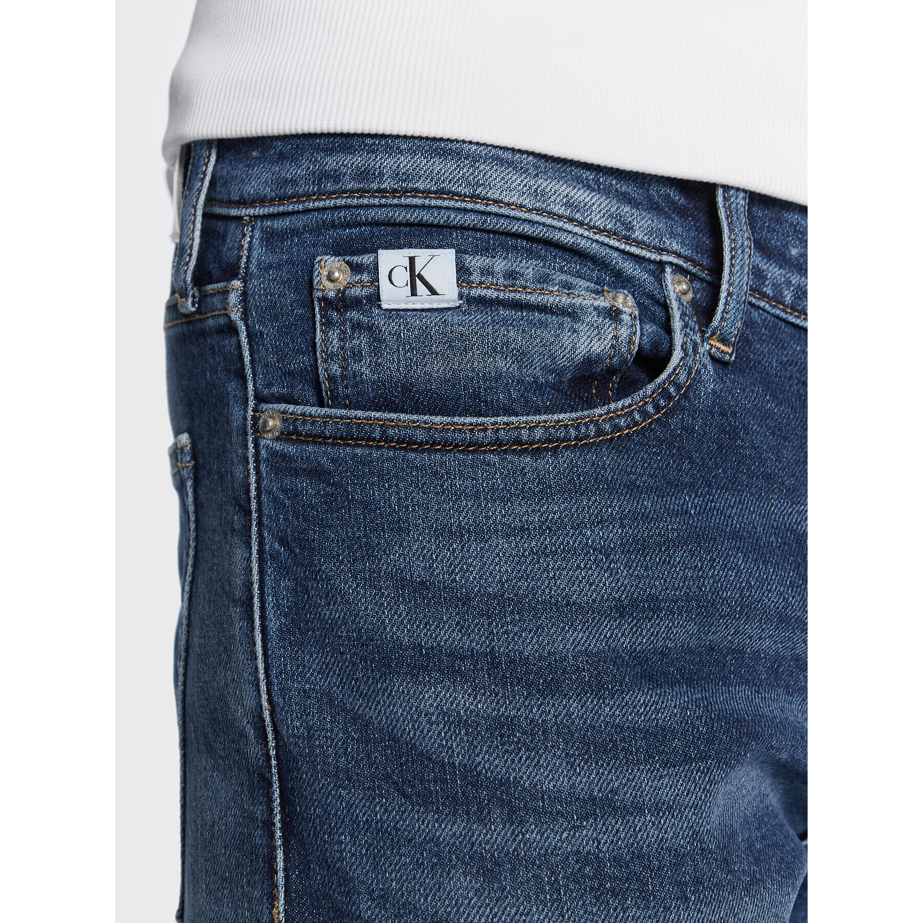 Calvin Klein Jeans Дънки J30J322804 Син Slim Fit - Pepit.bg