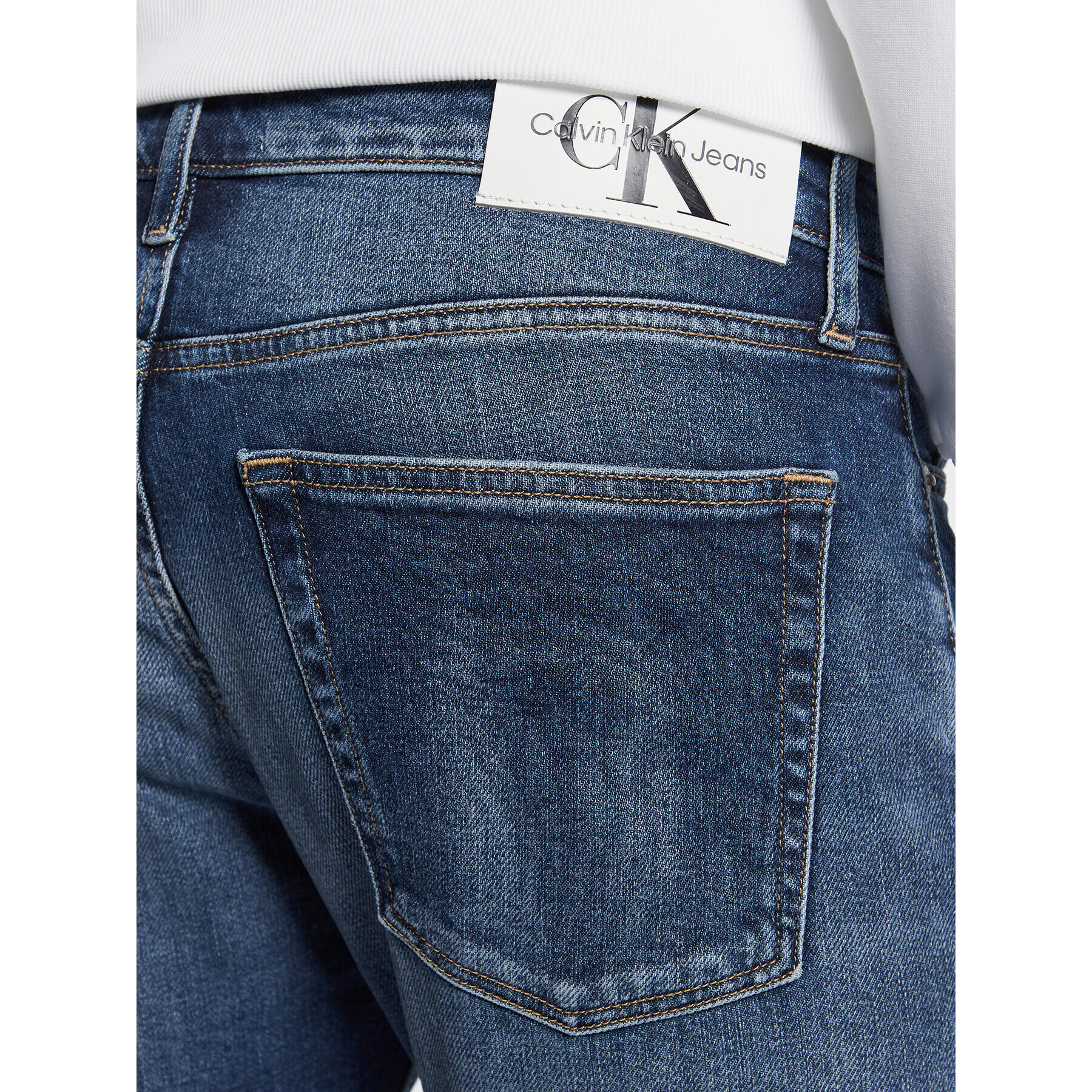 Calvin Klein Jeans Дънки J30J322804 Син Slim Fit - Pepit.bg